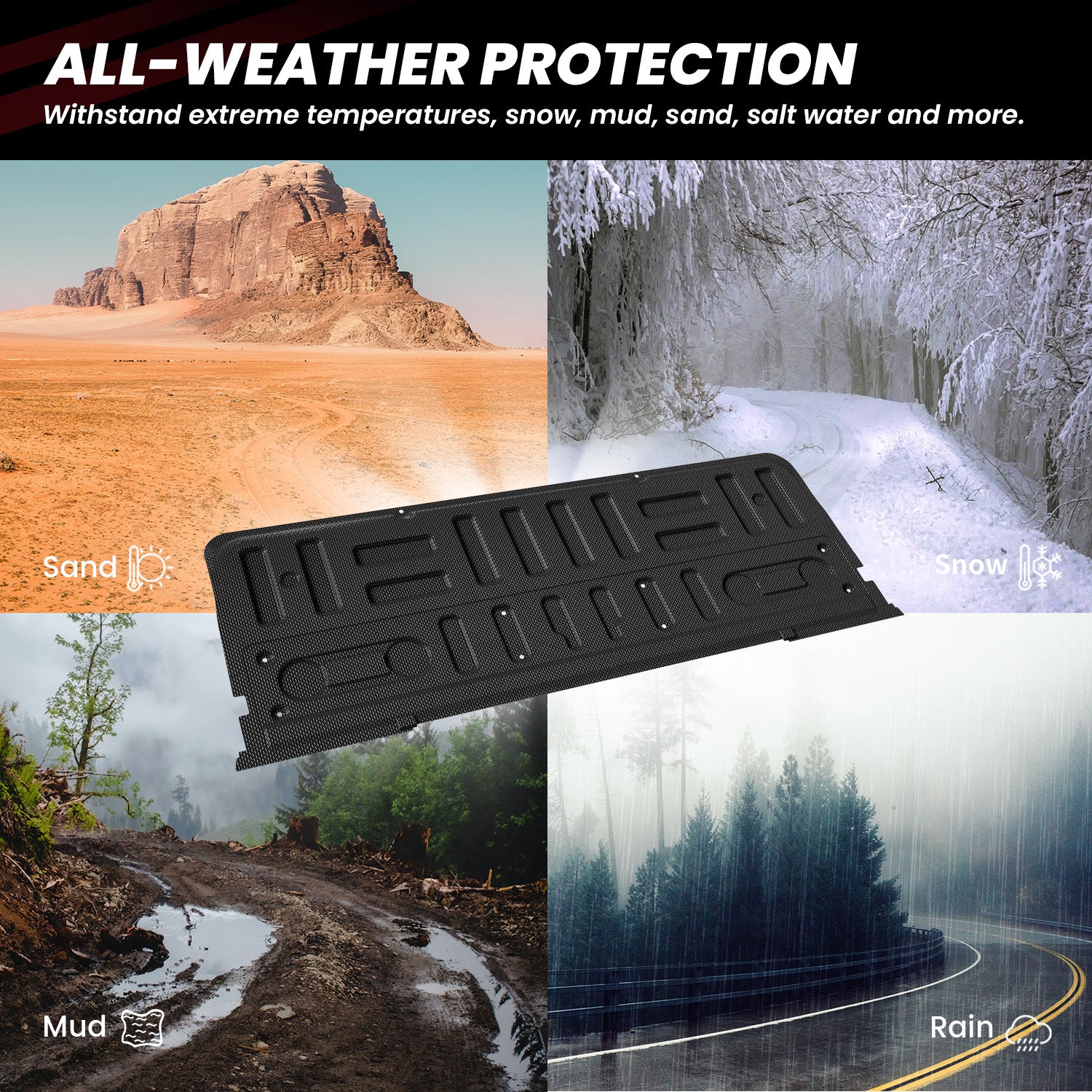 Fit for 2015-2020 Ford F-150 Truck Bed Mat or Tailgate Mat, Not Fit Drop-in Liners - Image 24