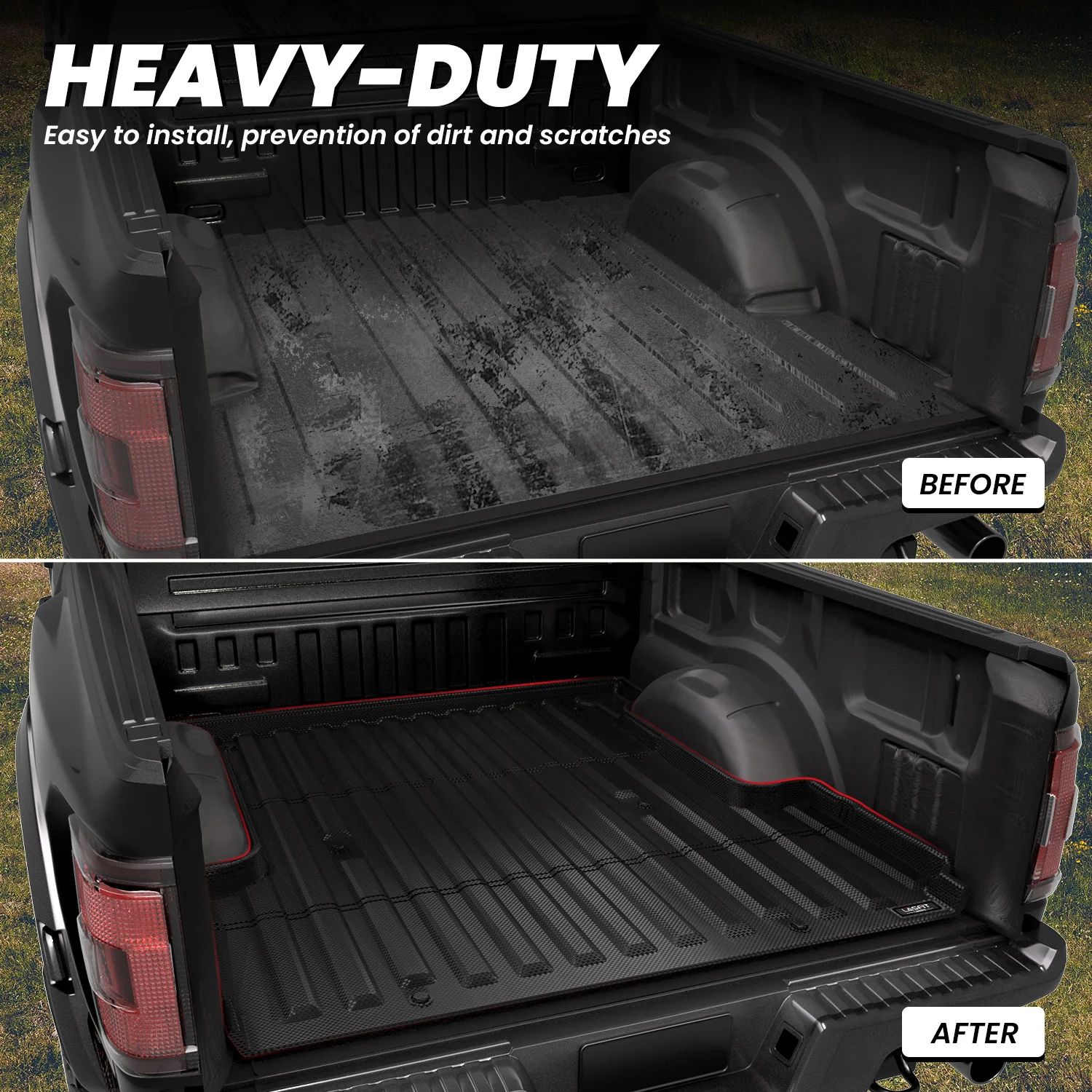 Fit for 2015-2020 Ford F-150 Truck Bed Mat or Tailgate Mat, Not Fit Drop-in Liners - Image 5