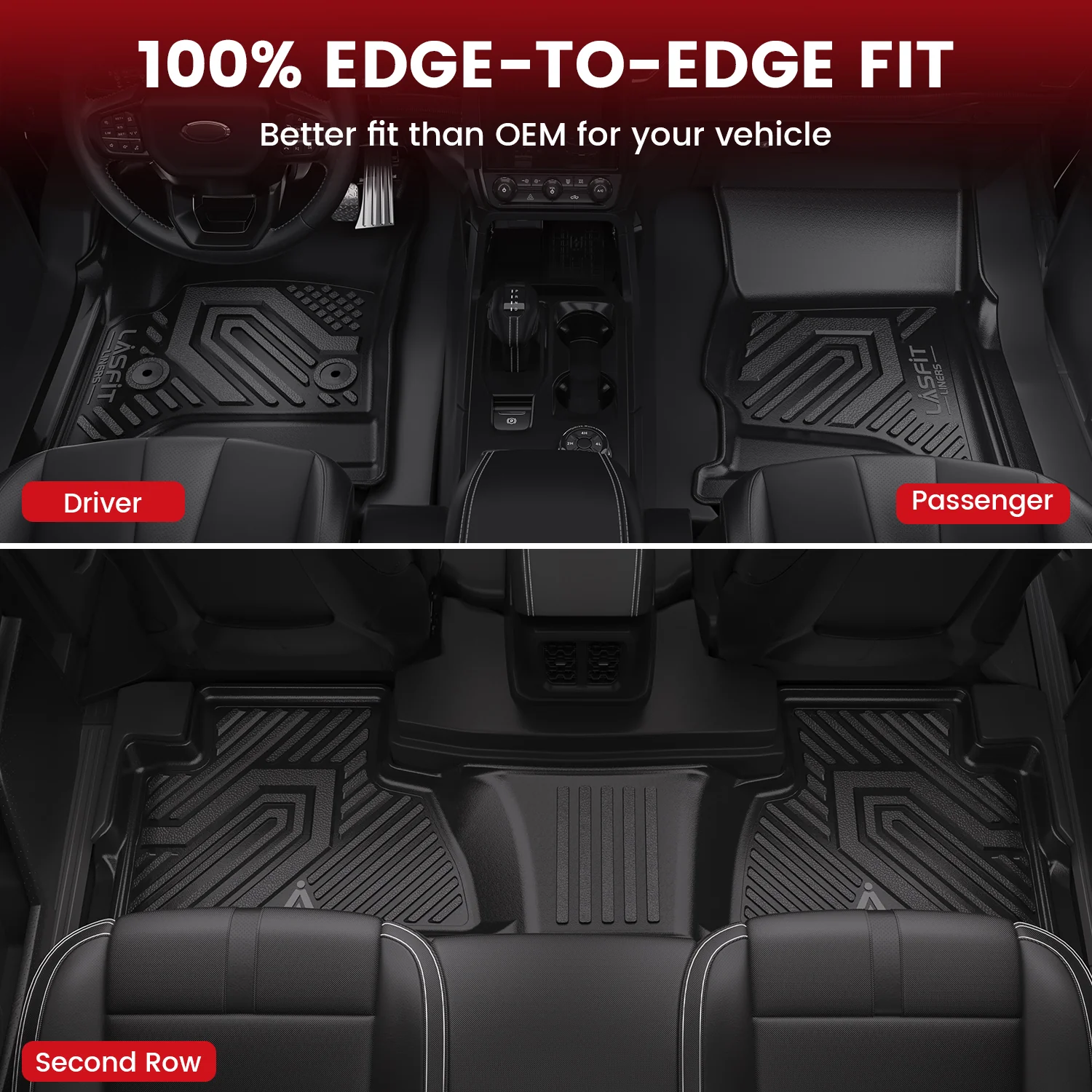 Fit for 2015-2020 GMC Yukon Floor Mats & Seatback & Cargo Mat - Image 5