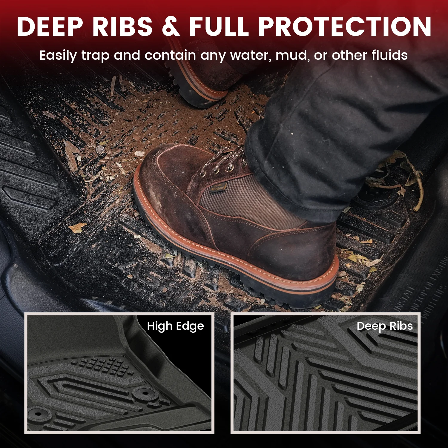 Fit for 2015-2020 GMC Yukon Floor Mats & Seatback & Cargo Mat - Image 7