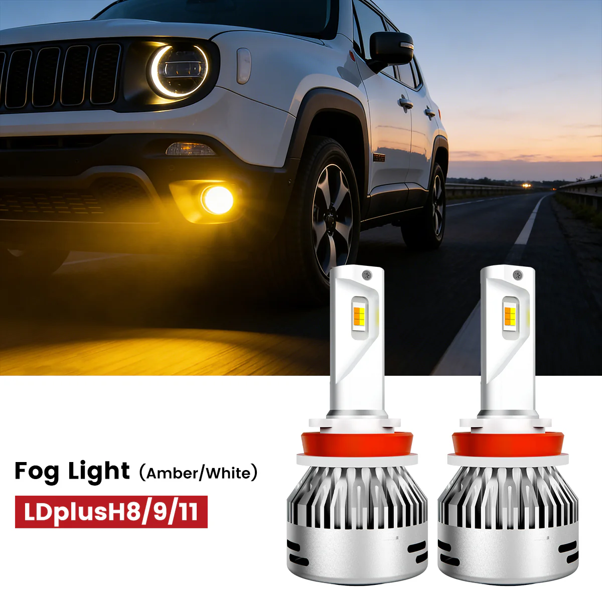 Fit for 2015-2022 Jeep Renegade H13 LED Bulbs Exterior Interior Lights - Image 19