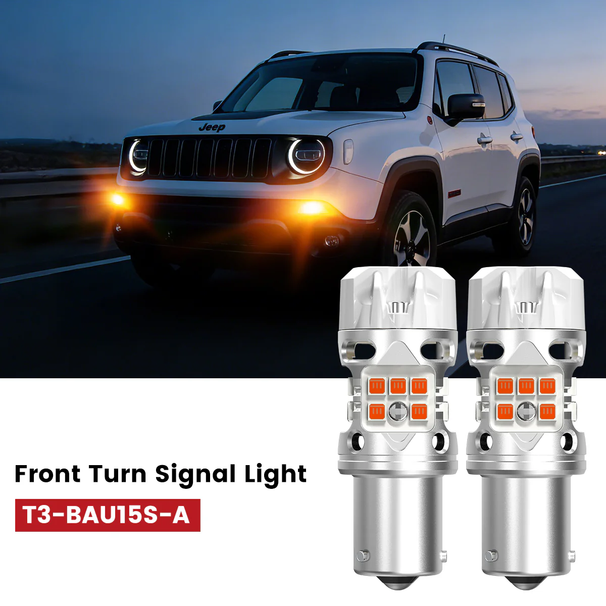 Fit for 2015-2022 Jeep Renegade H13 LED Bulbs Exterior Interior Lights - Image 24