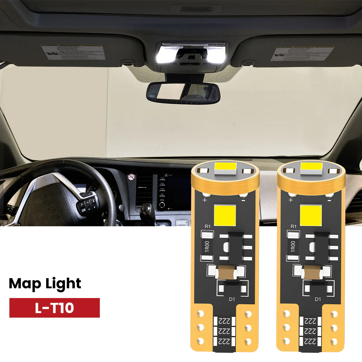 Fit for 2015-2020 Toyota Sienna The Brightest LED Bulbs Upgrade | Tested and Verified - Image 55