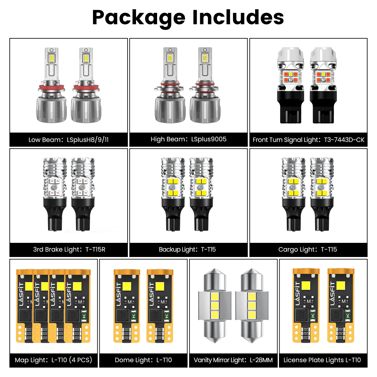 Fit for 2015-2022 GMC Canyon The Brightest LED Bulbs Upgrade | Tested and Verified - Image 5