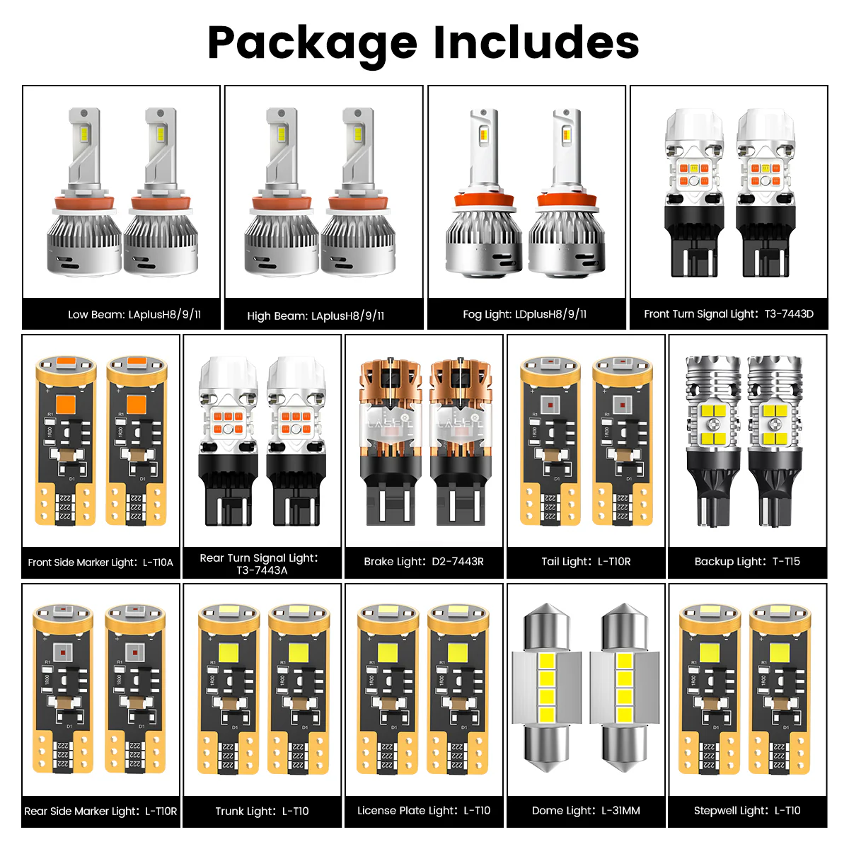 Fit for 2016-2018 Nissan Altima LED Bulbs Upgrade - Image 3