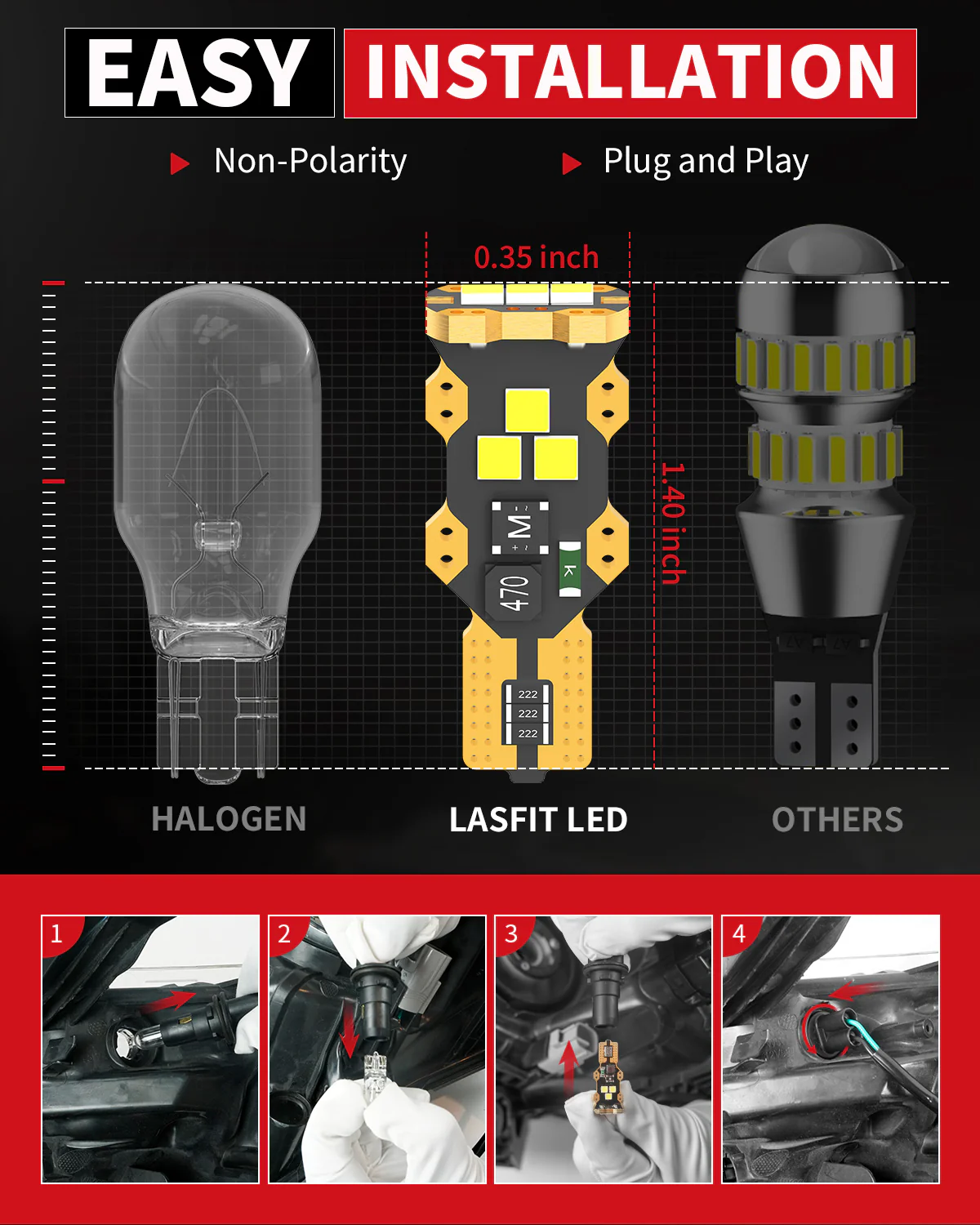 Fit for 2016-2018 Ram 1500 The Brightest LED Bulbs Upgrade | Tested and Verified - Image 60