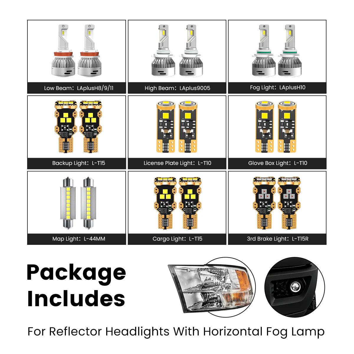 Fit for 2016-2018 Ram 1500 LED Bulbs Upgrade | Tested and Verified - Image 14