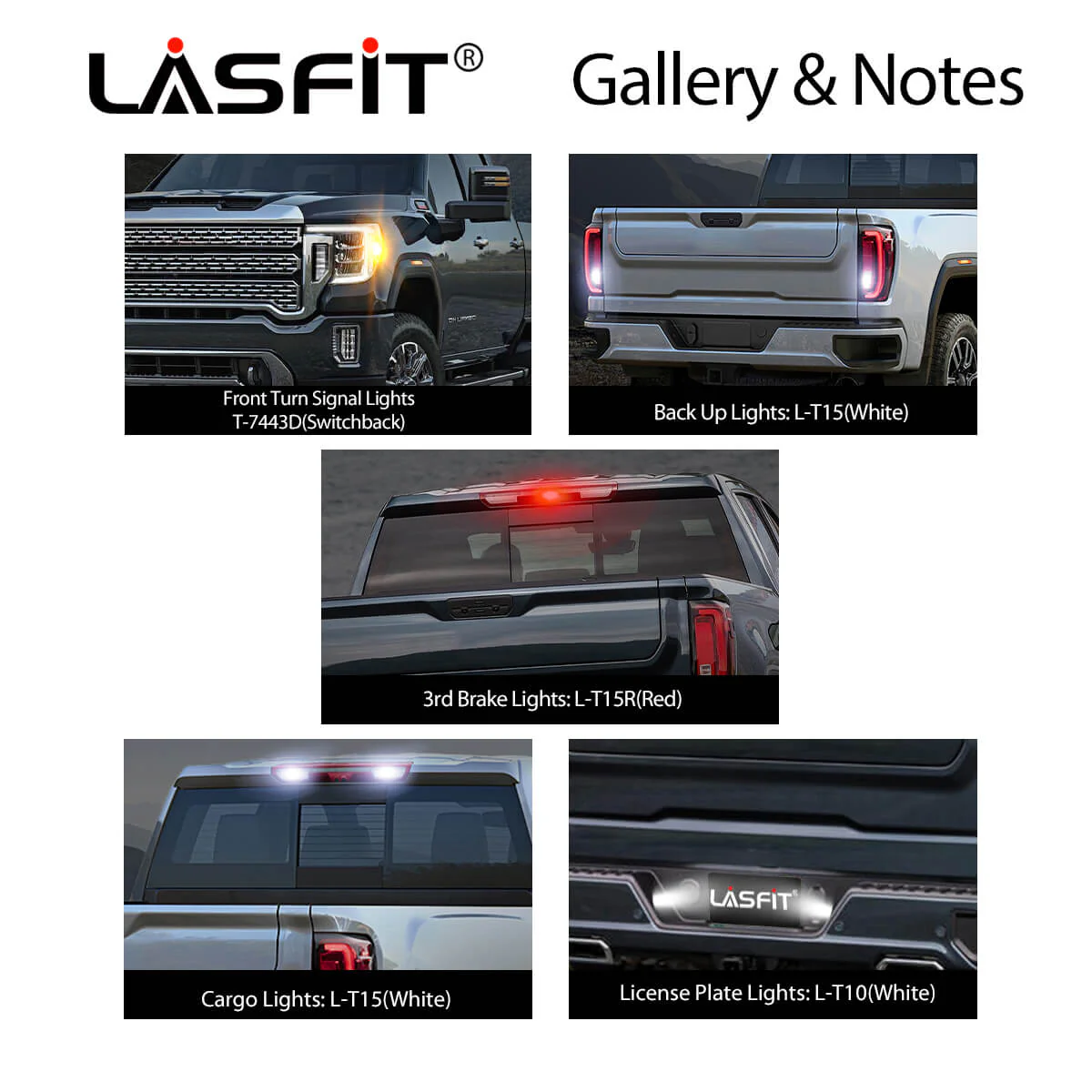 Fit for 2016-2018 GMC Sierra 1500 LED Bulbs Upgrade | Tested and Verified - Image 3