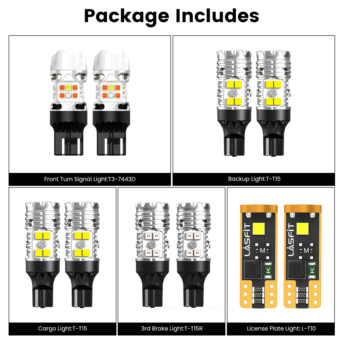 Fit for 2016-2018 GMC Sierra 1500 LED Bulbs Upgrade | Tested and Verified - Image 5