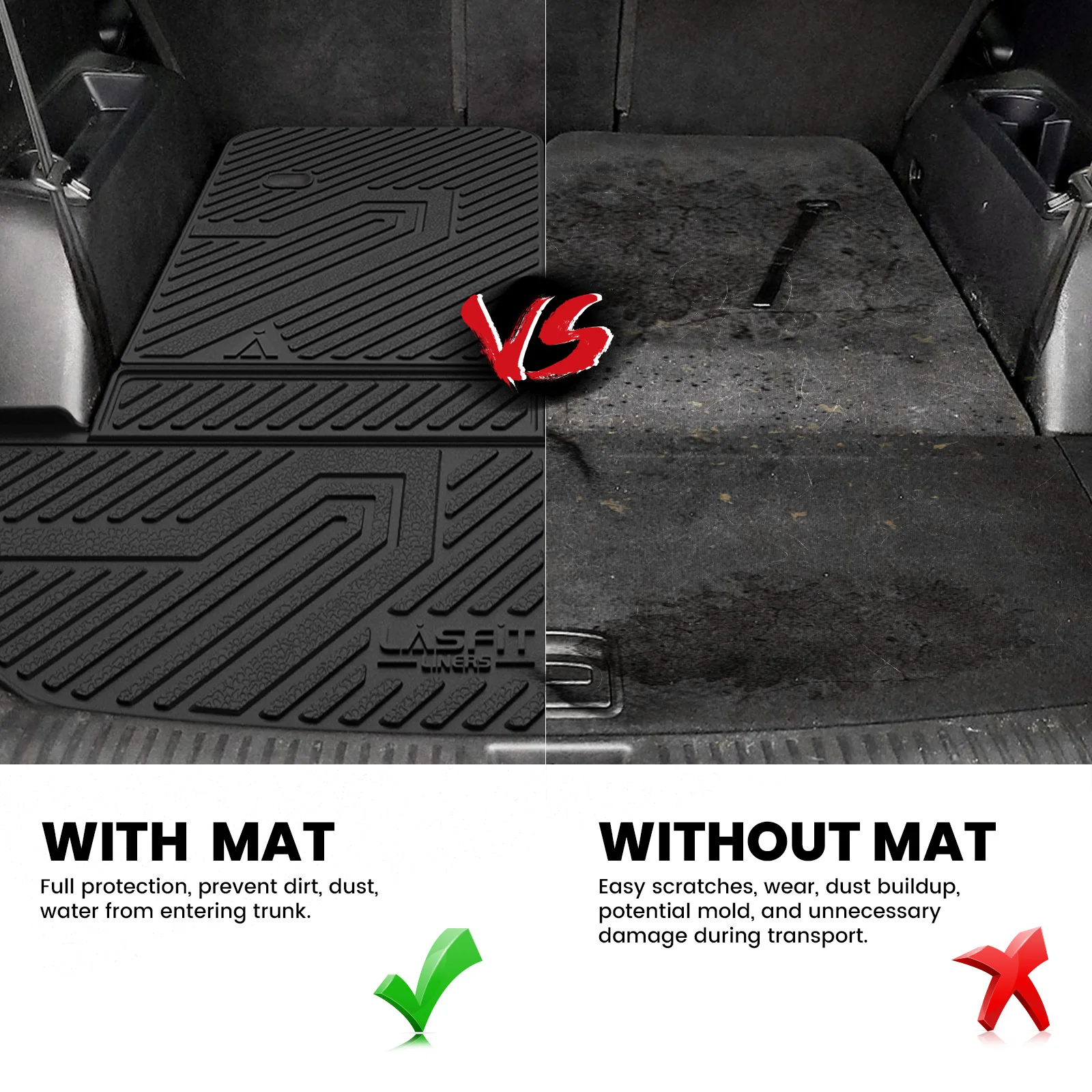 Fit for 2016-2020 Kia Sorento Floor Mats or Seatback & Cargo Mats, Fit 7 Seats Only - Image 11