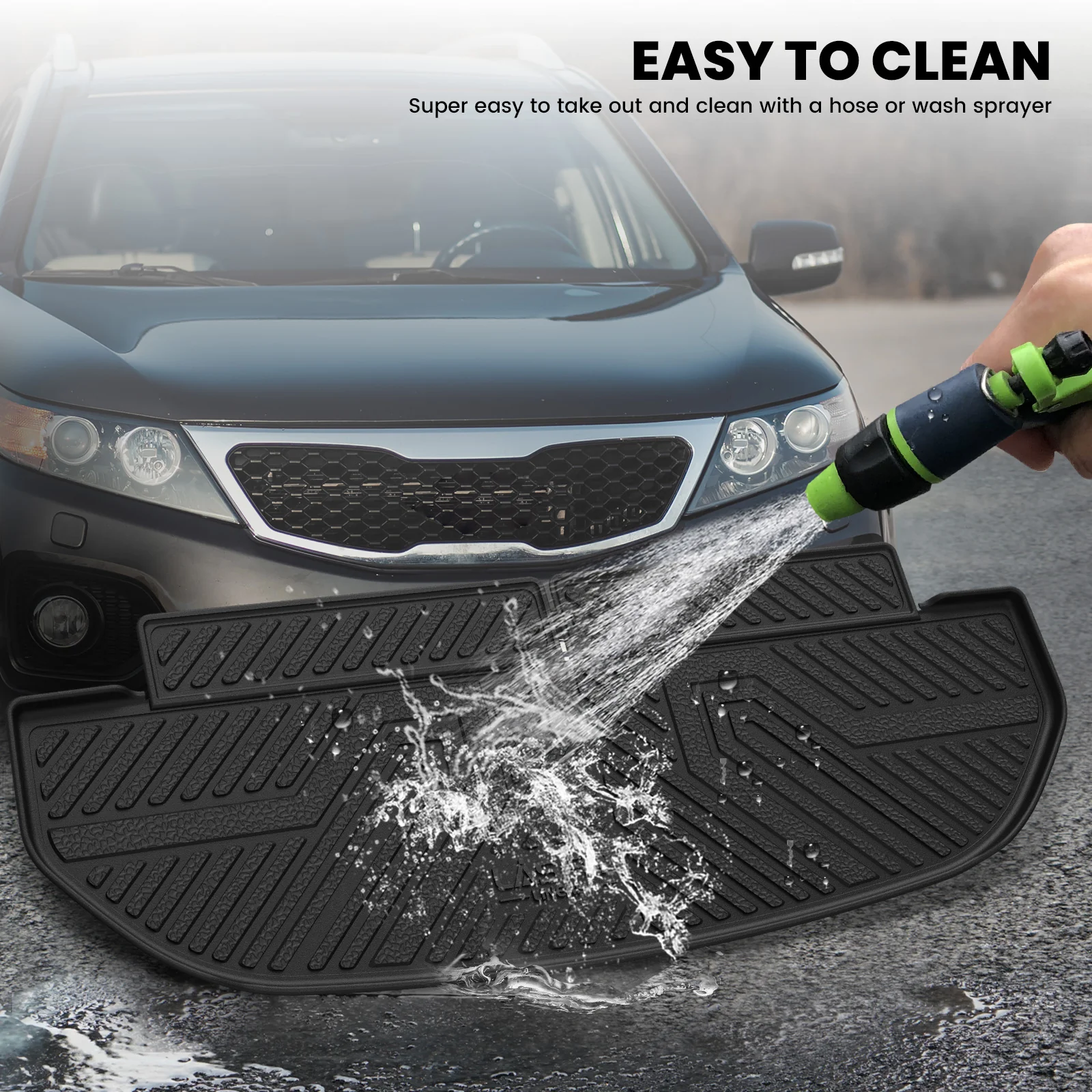Fit for 2016-2020 Kia Sorento Floor Mats or Seatback & Cargo Mats, Fit 7 Seats Only - Image 15