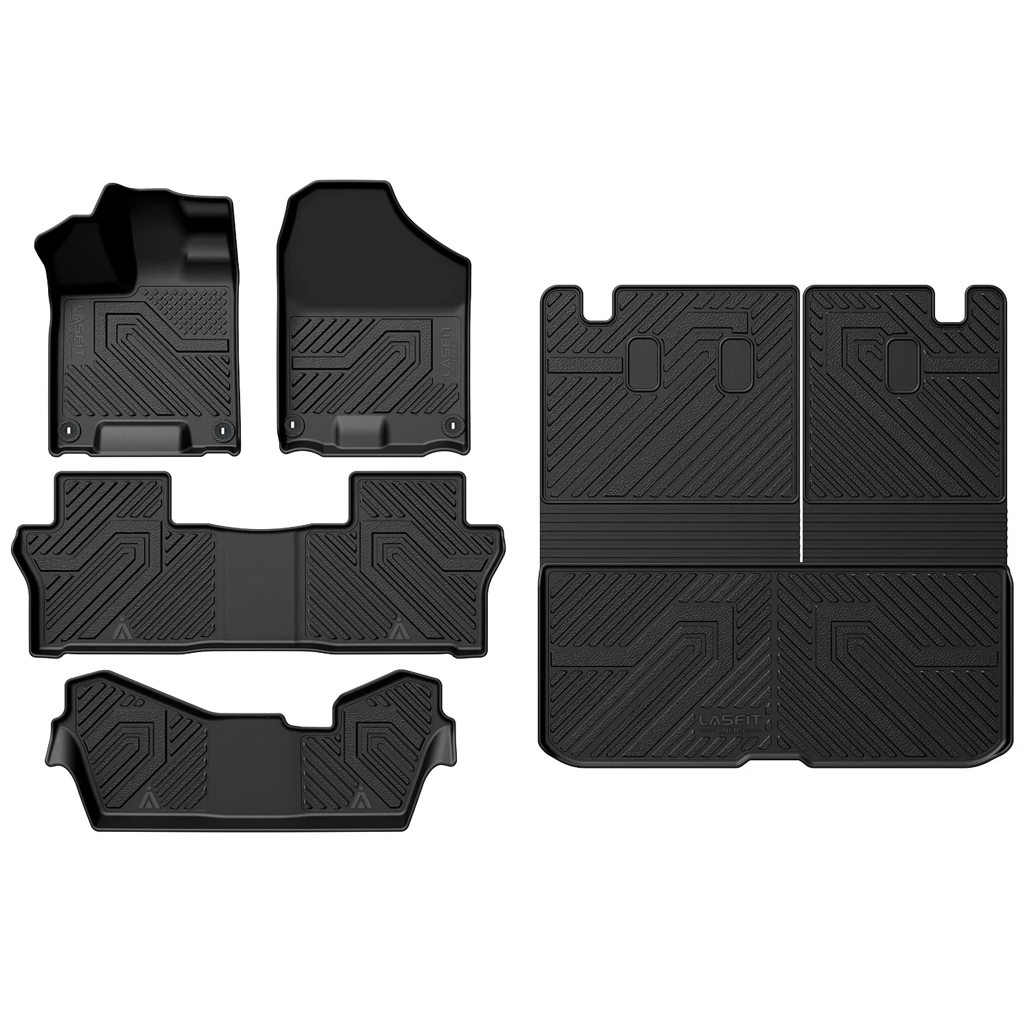 Fit for 2016-2022 Honda Pilot Floor Mats or Cargo & Seatback Mat, Cargo Mat Fit in Highest Position Only