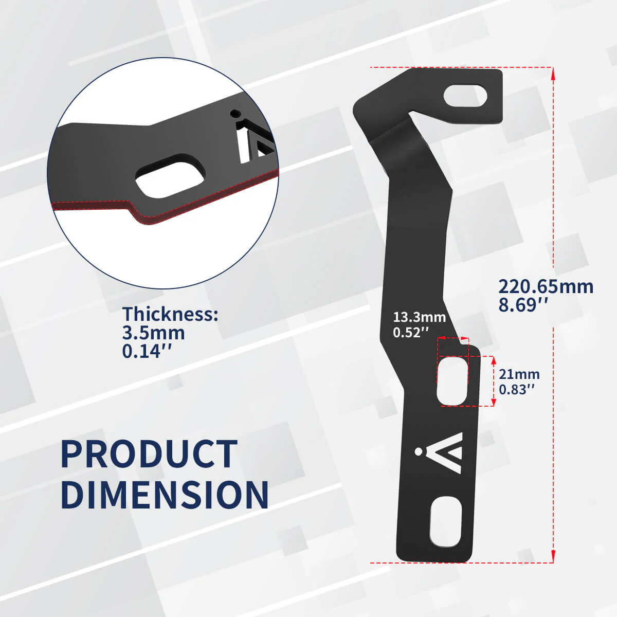 Fit For 2016-2023 Toyota Tacoma Low Profile Ditch Light Brackets | LASFIT - Image 2