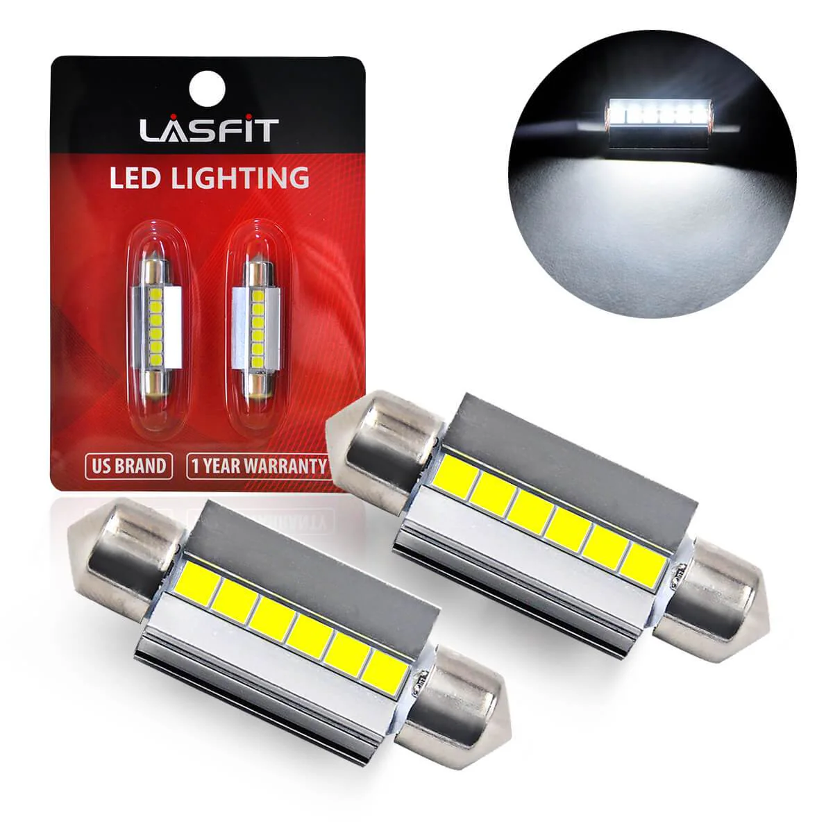Fit for 2017-2018 Hyundai Santa Fe Custom H7 LED Bulbs Exterior Interior Lights, Santa Fe Sport Included - Image 34
