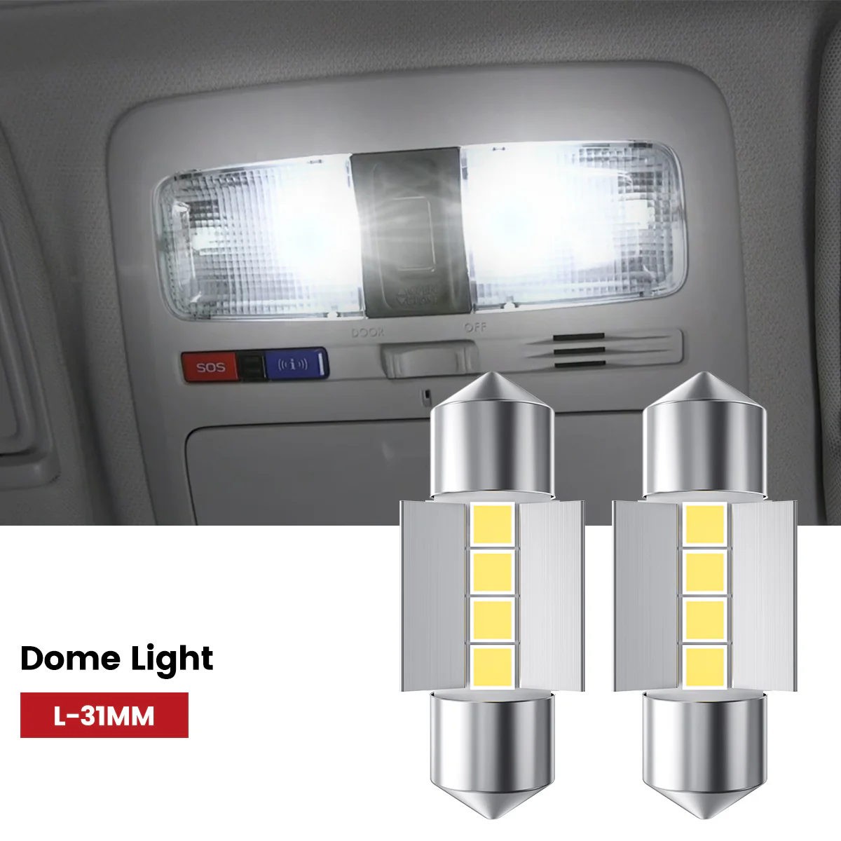 Fit for 2017-2018 Subaru Forester The Brightest LED Bulbs Upgrade - Image 36
