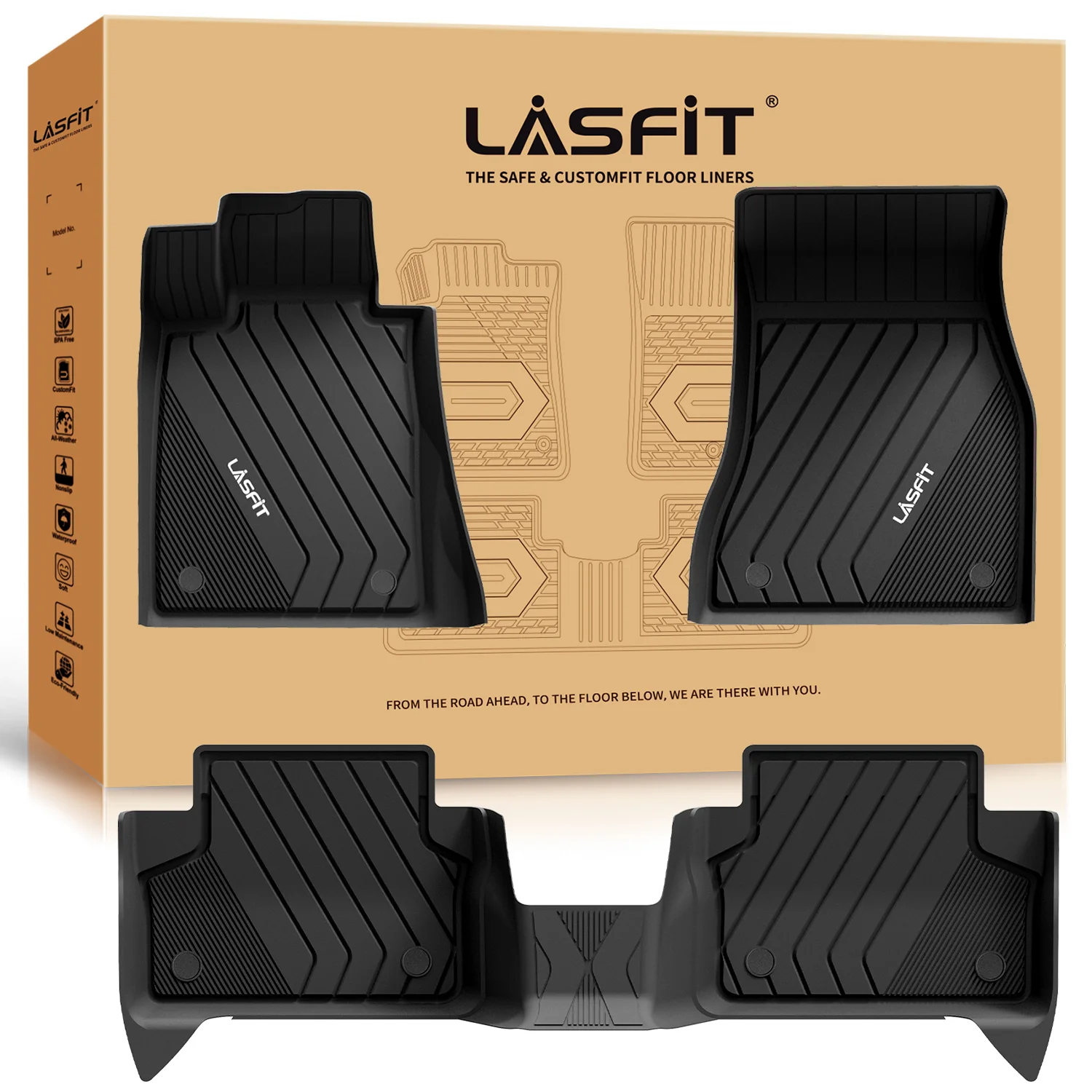 Fit for 2017-2023 BMW 5 Series Floor Mats or Cargo Mat, for 530i 540i 540d m550i, Not Fit GT - Image 20