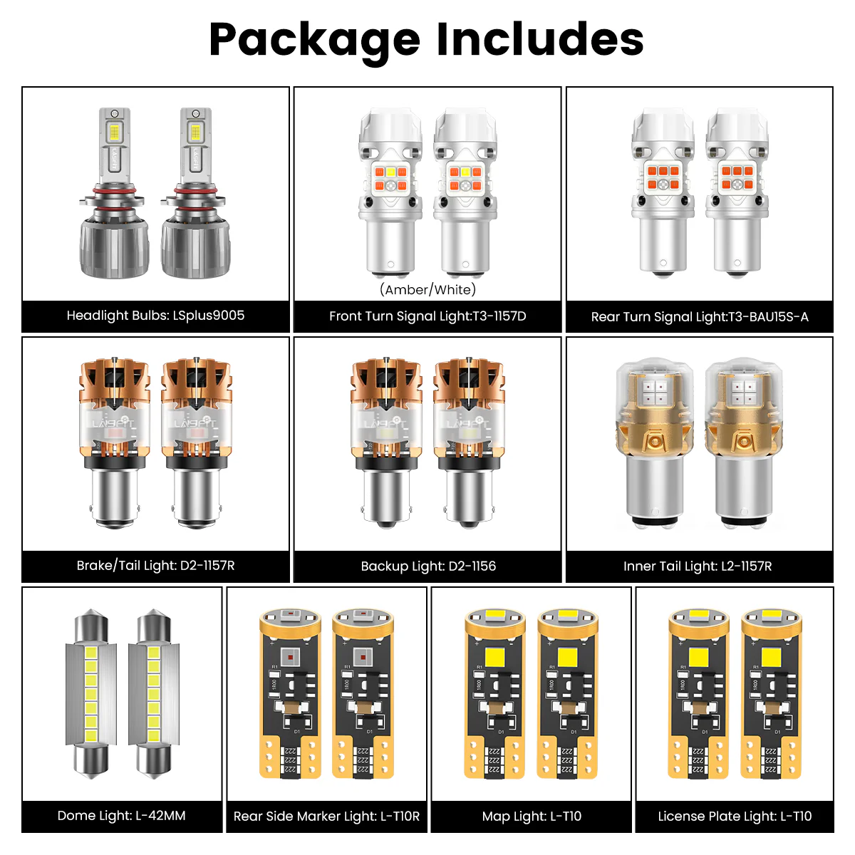 Fit for 2017-2019 Kia Sportage The Brightest LED Bulbs Upgrade - Image 7