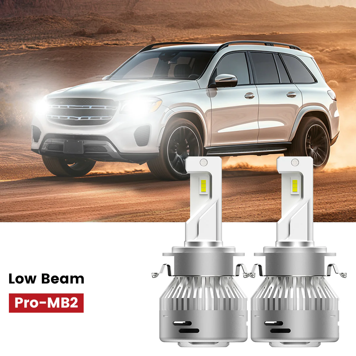 Fit for 2017-2019 Mercedes Benz GLS-Class GLS450 GLS550 Custom H7 LED Bulbs Plug n Play - Image 9