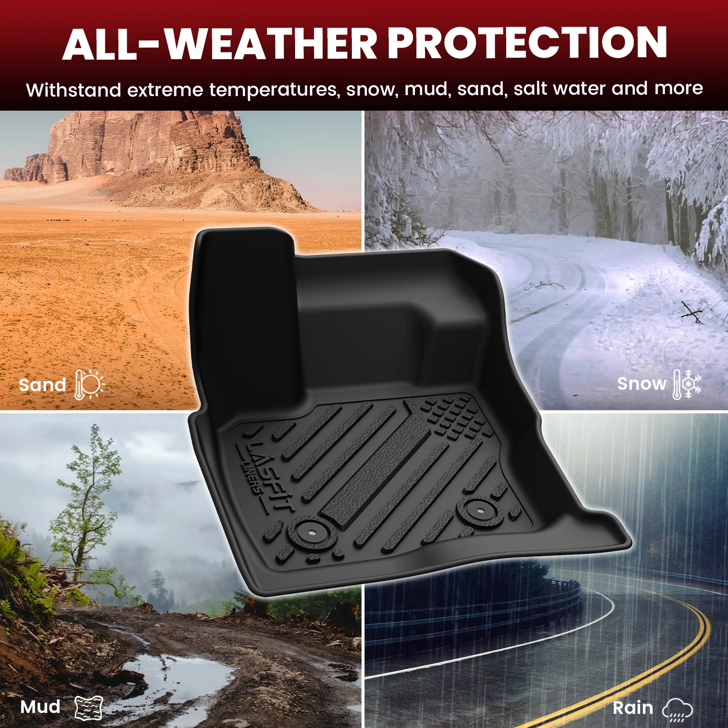 Fit for 2017-2020 Ford Fusion Custom Floor Mats or Cargo Mat, - Image 28