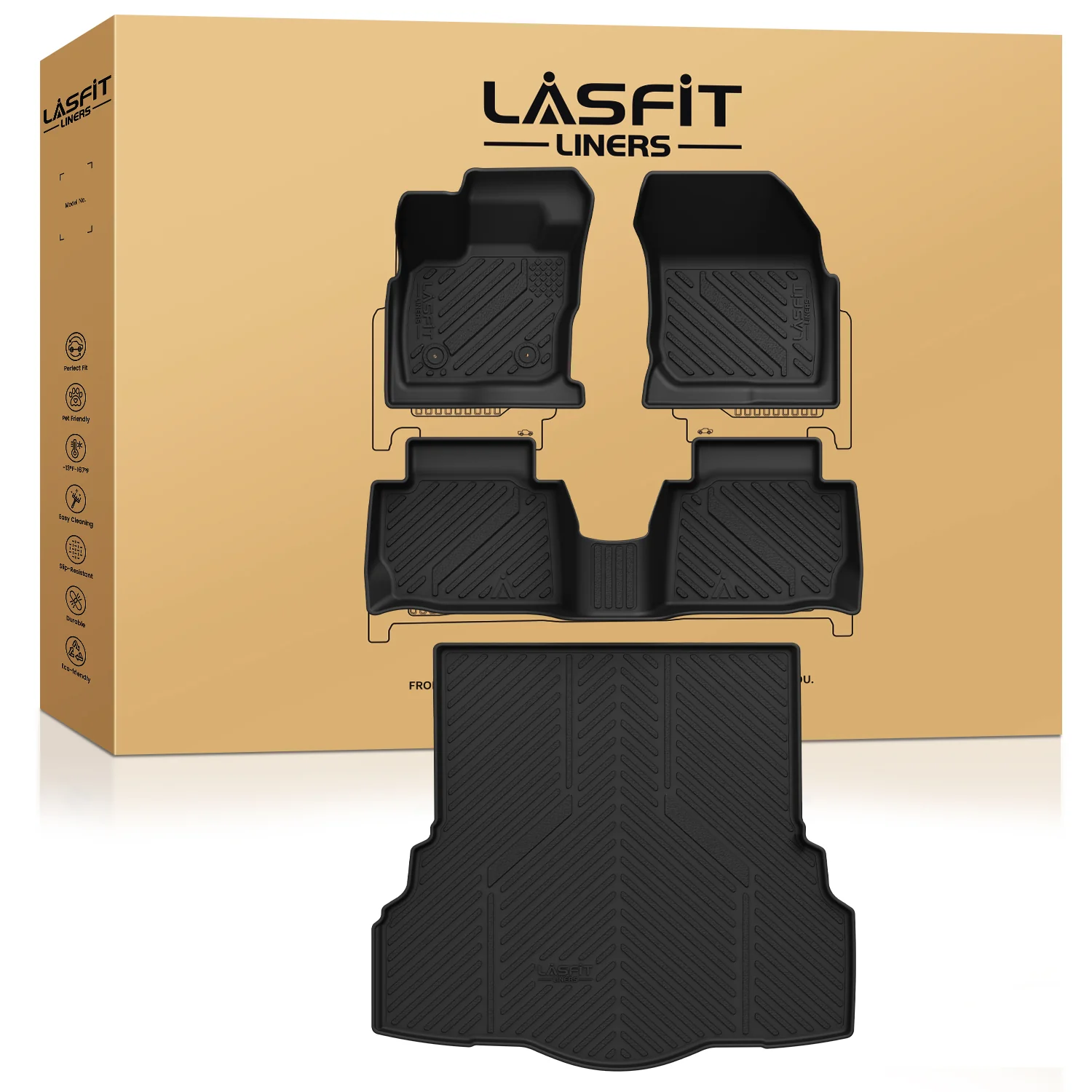 Fit for 2017-2020 Ford Fusion Custom Floor Mats or Cargo Mat, - Image 29
