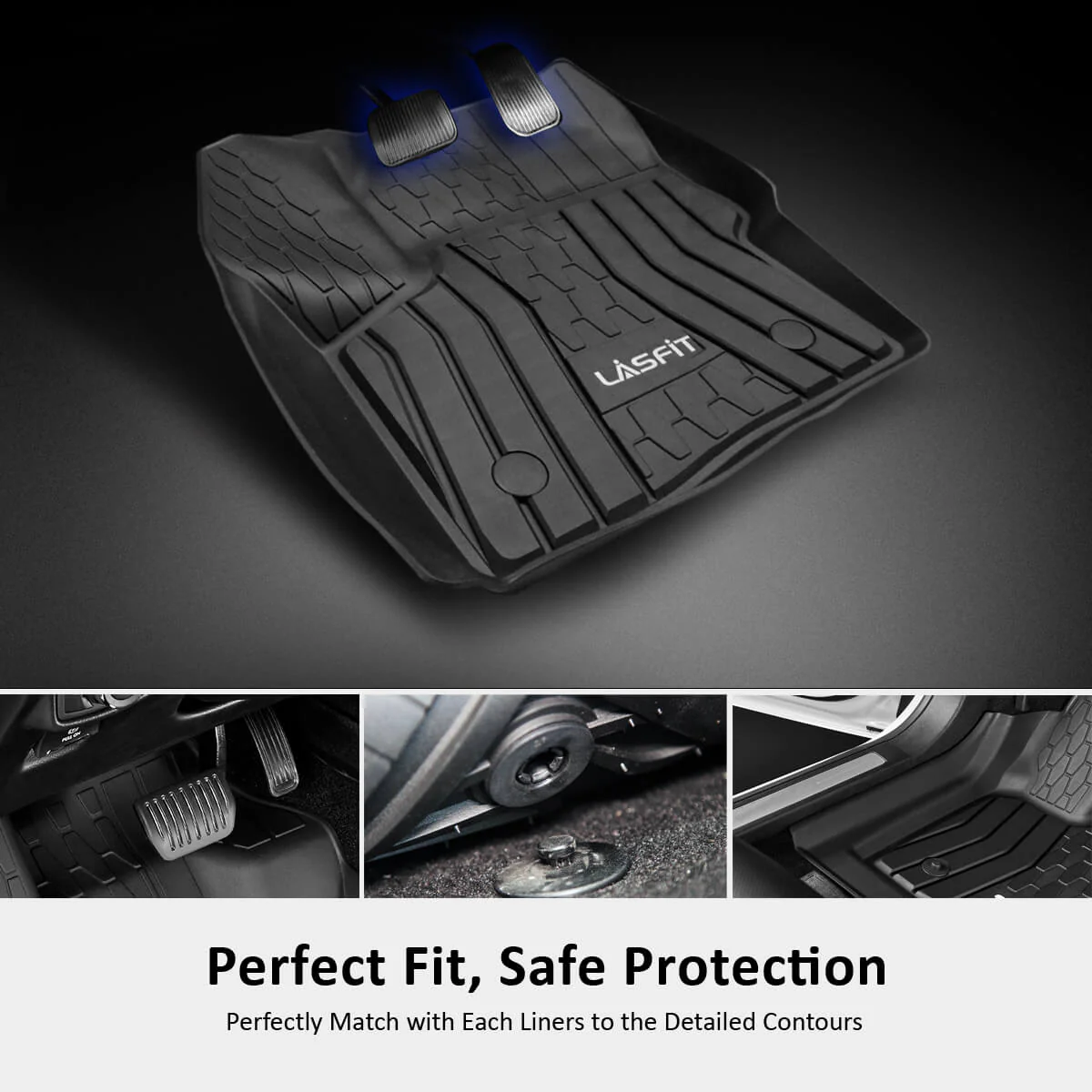 Fit for 2017-2020 Ford Fusion Custom Floor Mats or Cargo Mat, - Image 6