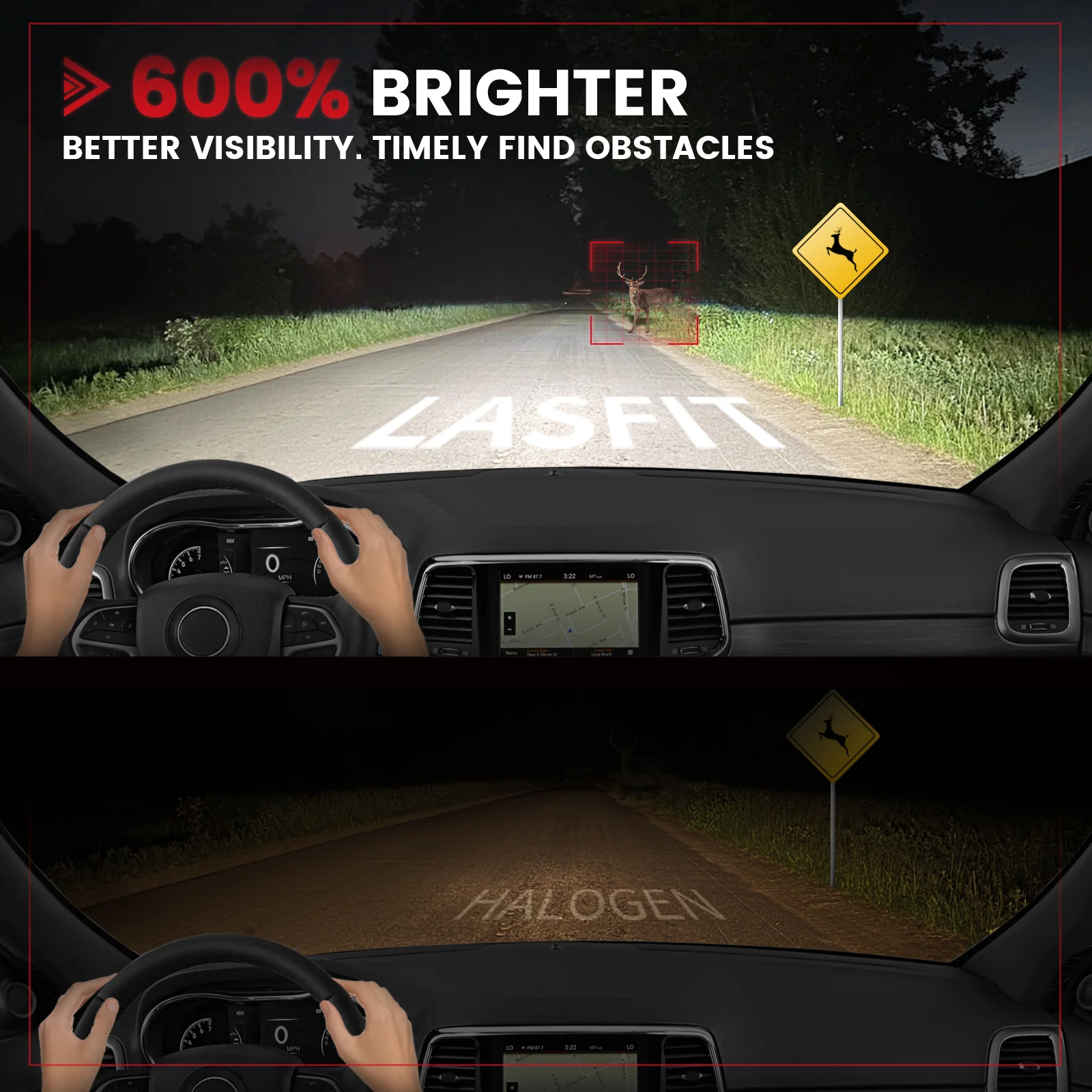 Custom Engineered for 2017-2022 Jeep Grand Cherokee LED Bulbs Upgrade | Tested and Verified - Image 12