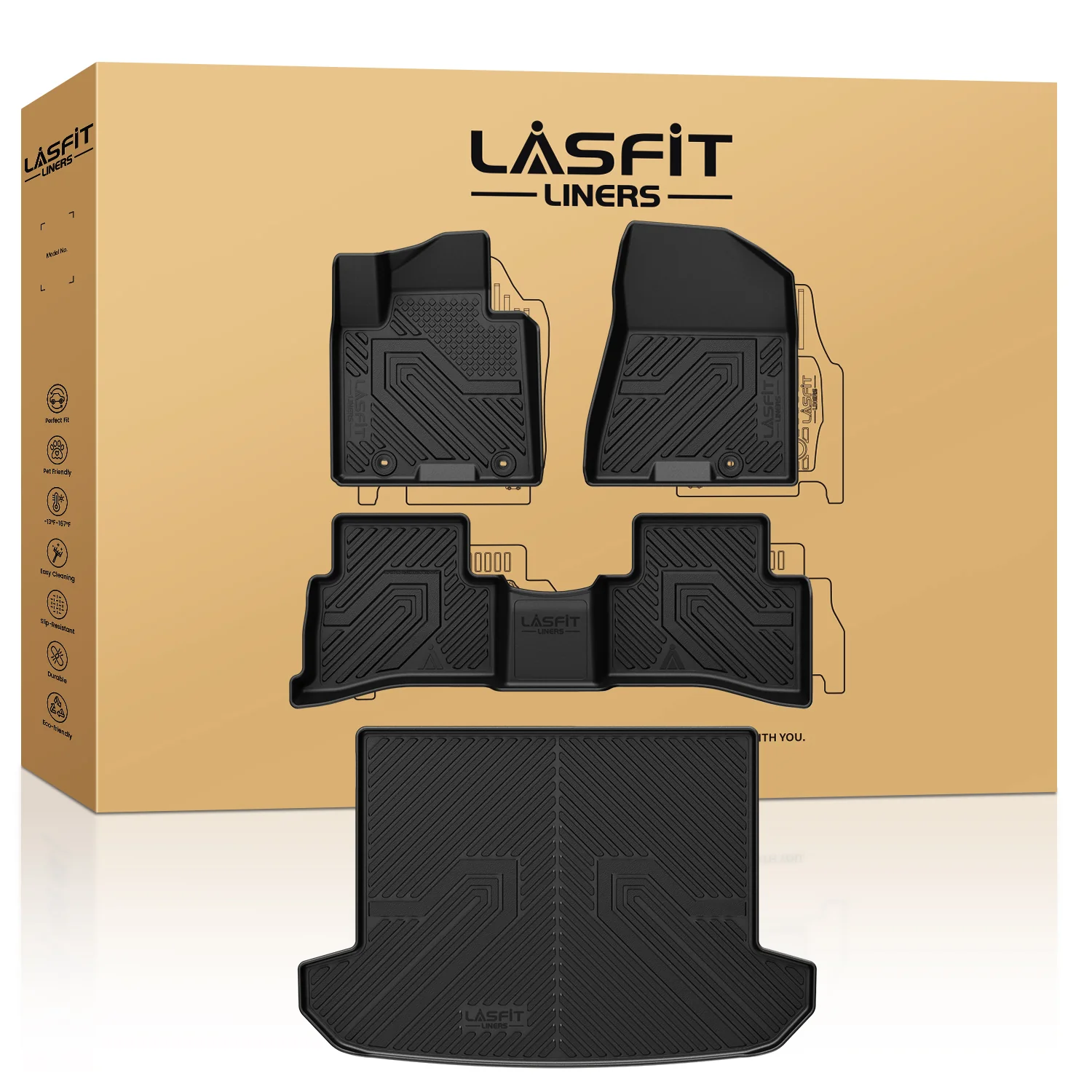 Fit for 2017-2022 Kia Sportage Floor Mats & Cargo Mat - Image 8