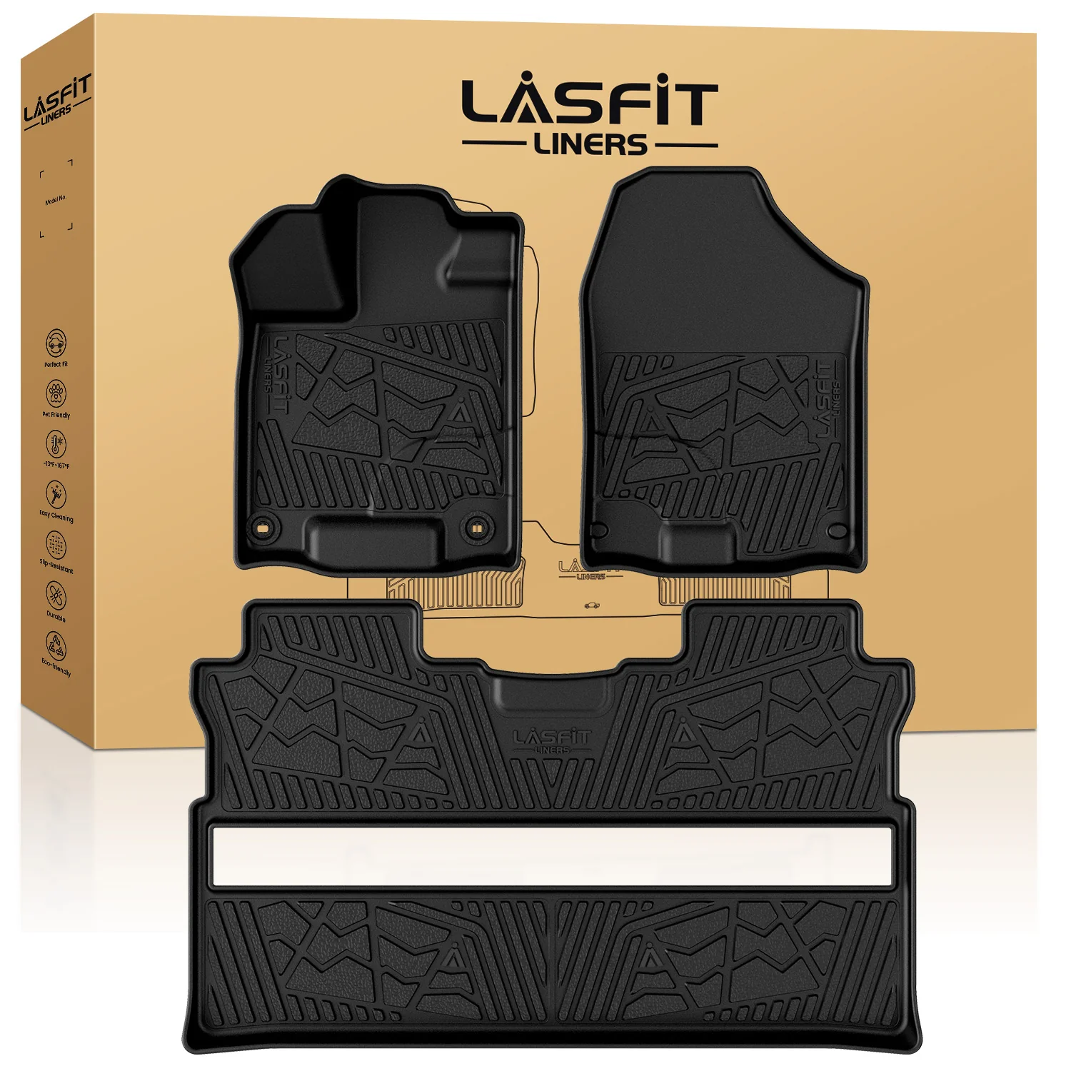 Fit for 2017-2026 Honda Ridgeline Floor Mats - Image 8