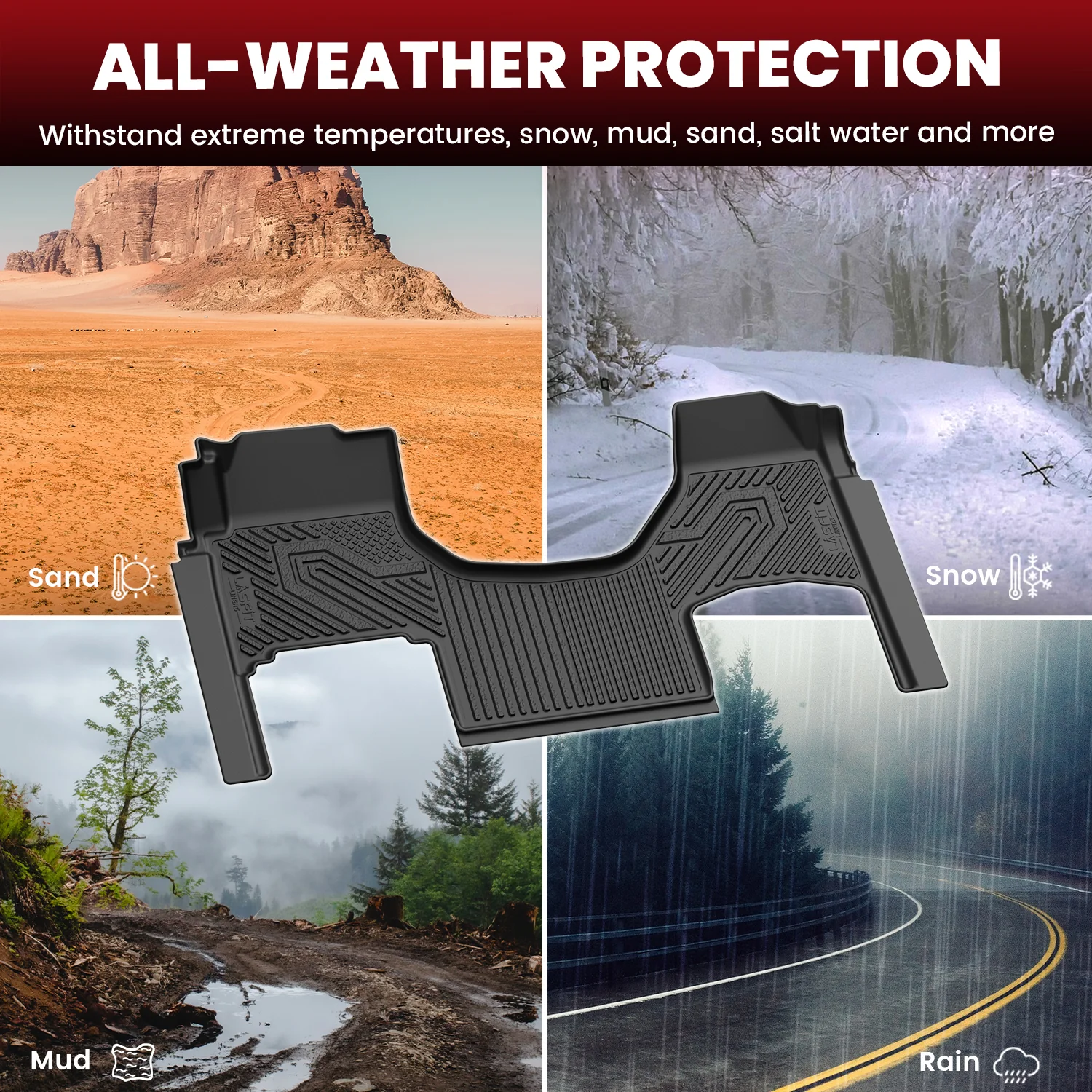 Fit for 2017-2026 International LT Floor Mats, Only Fit Sleeper Cab - Image 7