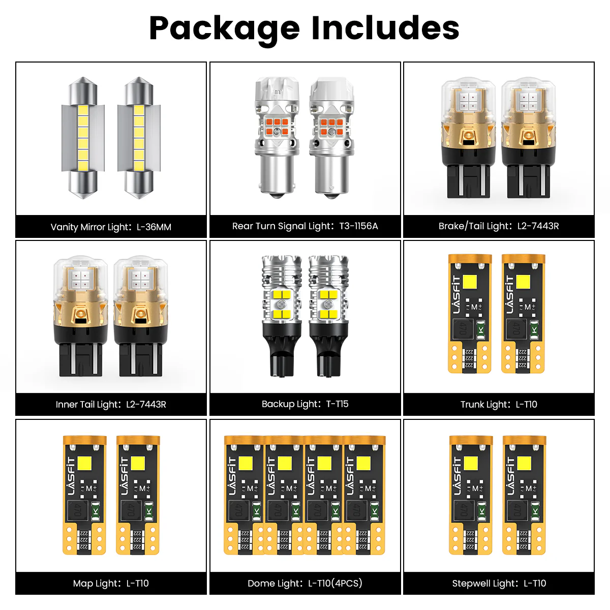 Fit for 2018-2020 Volkswagen Atlas LED Bulbs Upgrade | Tested and Verified - Image 11