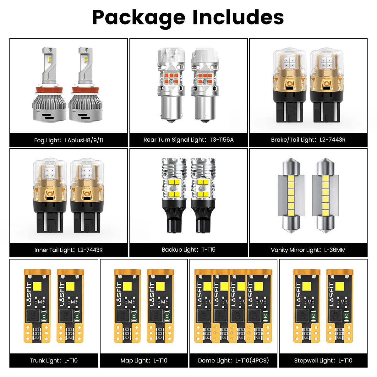 Fit for 2018-2020 Volkswagen Atlas LED Bulbs Upgrade | Tested and Verified - Image 2