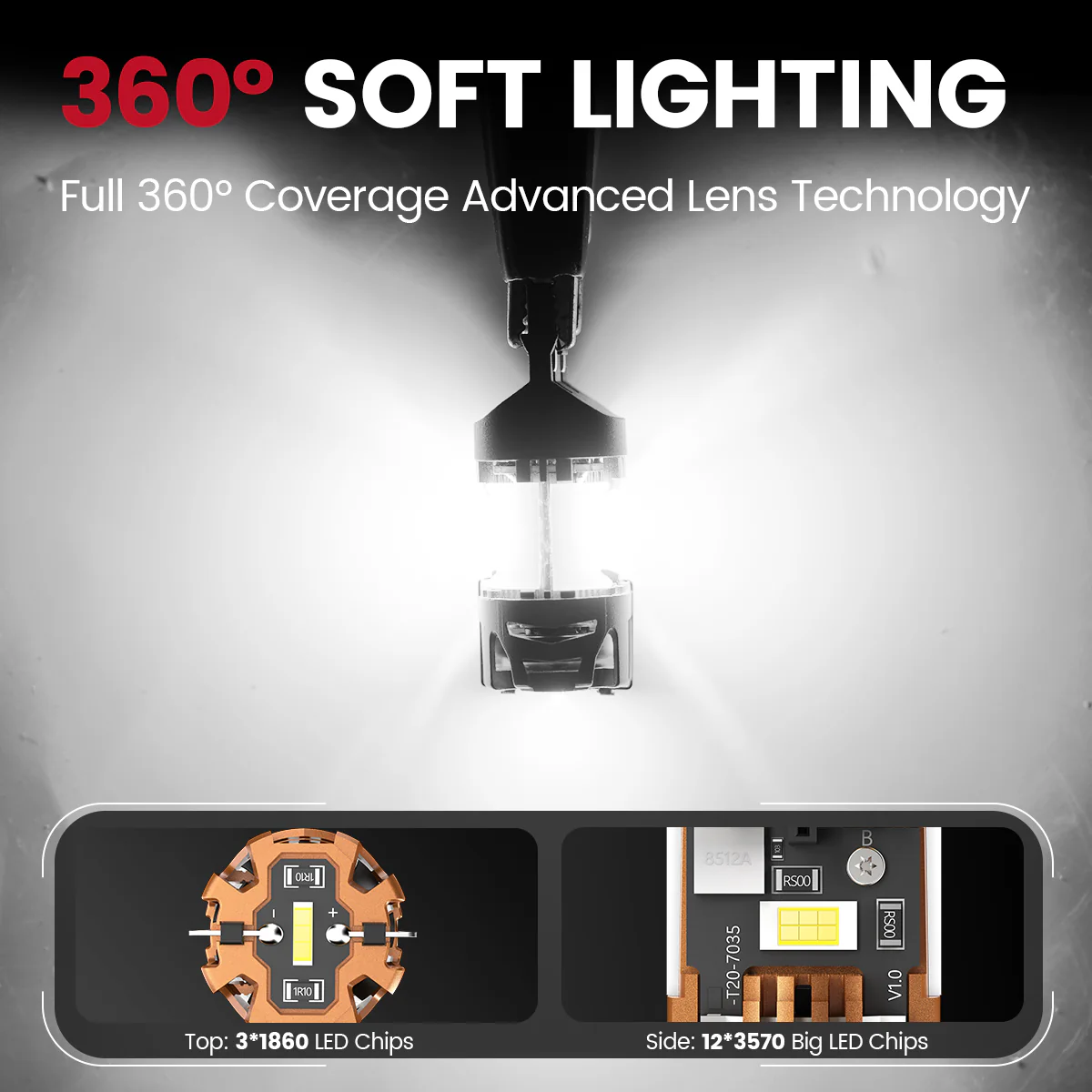 Fit for 2018-2021 Jeep Compass The Brightest LED Bulbs Upgrade - Image 35