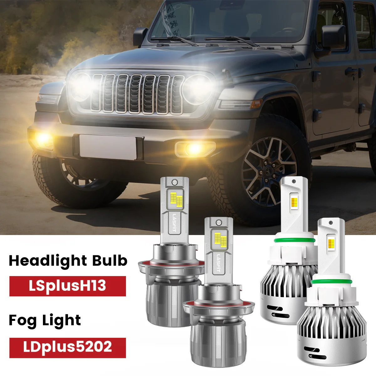 Fit for 2018-2026 Jeep Wrangler The Brightest LED Bulbs | Complete Lighting Upgrade Plan - Image 6
