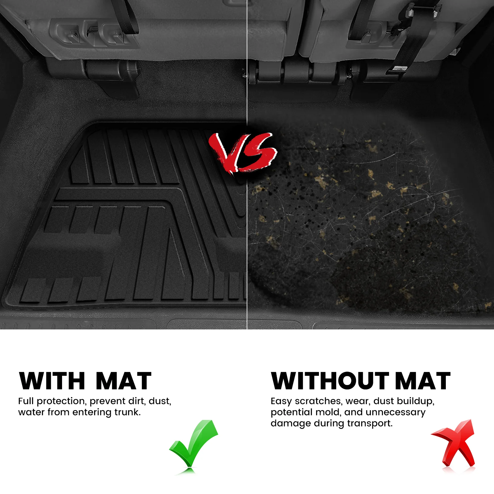 Fit for 2018-2026 Honda Odyssey TPE Custom Floor Mats or Rear Cargo Mat - Image 23