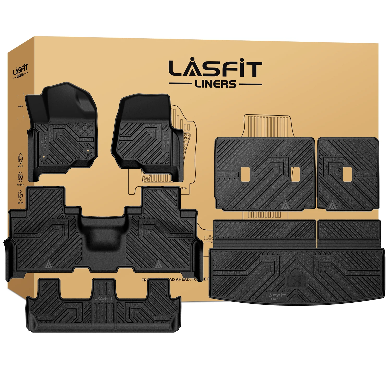 Fit for 2021-2024 Ford Expedition 8 Seats Floor Mats or Seatback & Cargo Mats - Image 17