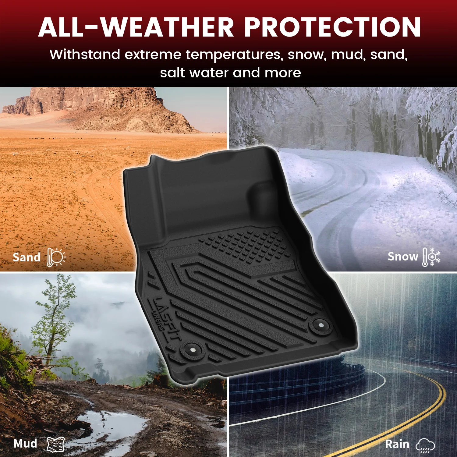 Fit for 2018-2024 Nissan Kicks and 2025 Nissan Kicks Play Floor Mats & Cargo Mat - Image 5