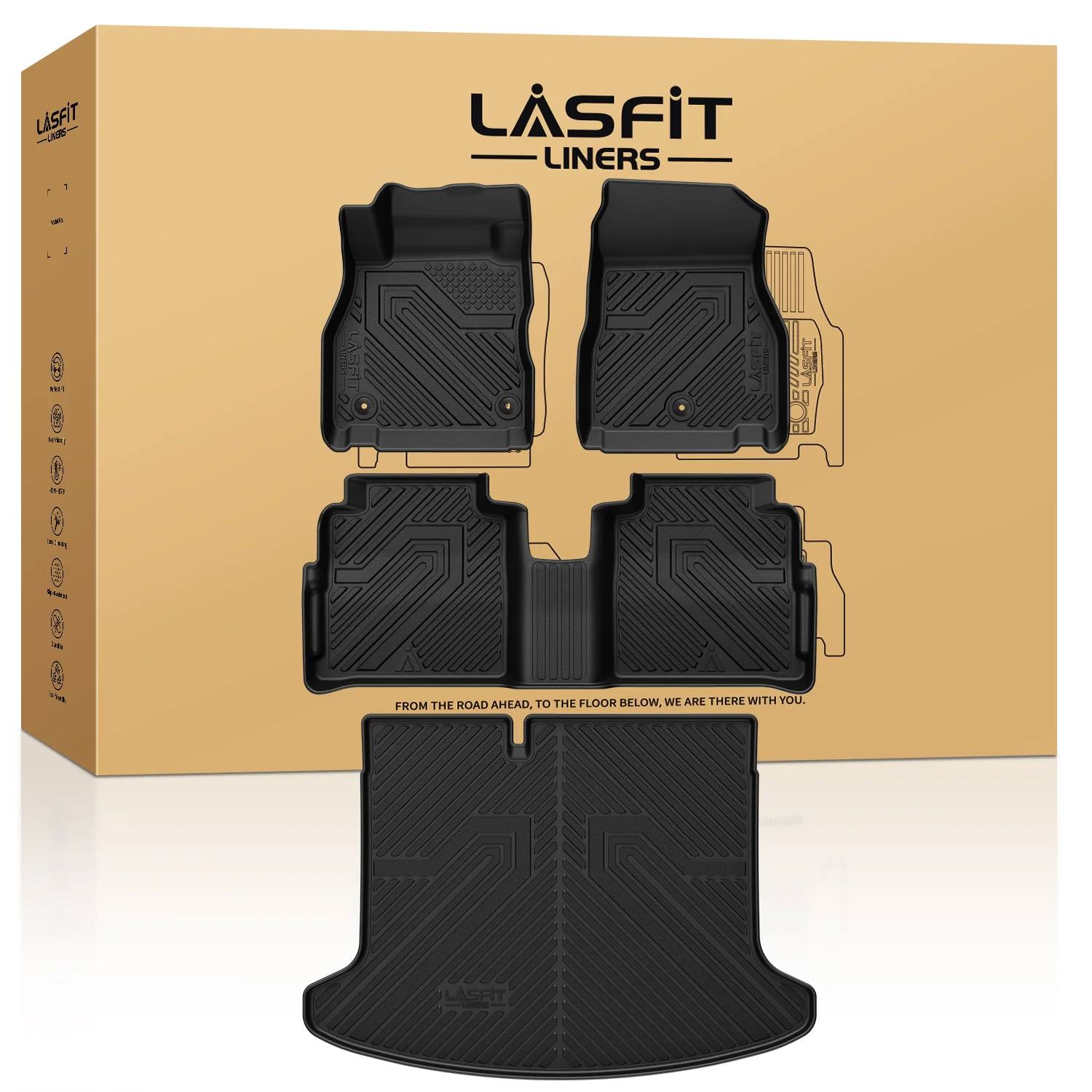Fit for 2018-2024 Nissan Kicks and 2025 Nissan Kicks Play Floor Mats & Cargo Mat - Image 8