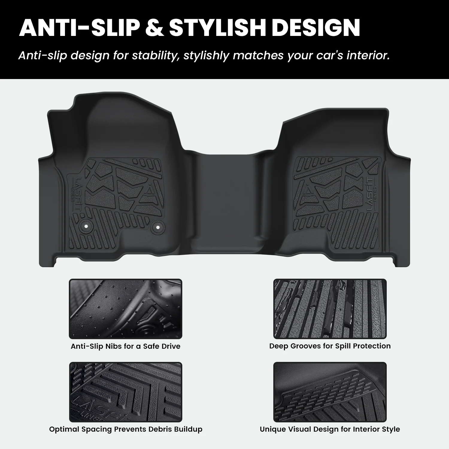 Fit for 2019-2026 Chevrolet Silverado 1500 Floor Mats, Fit Carpet Floor Only, Not Fit 2019 Silverado 1500 LD - Image 34