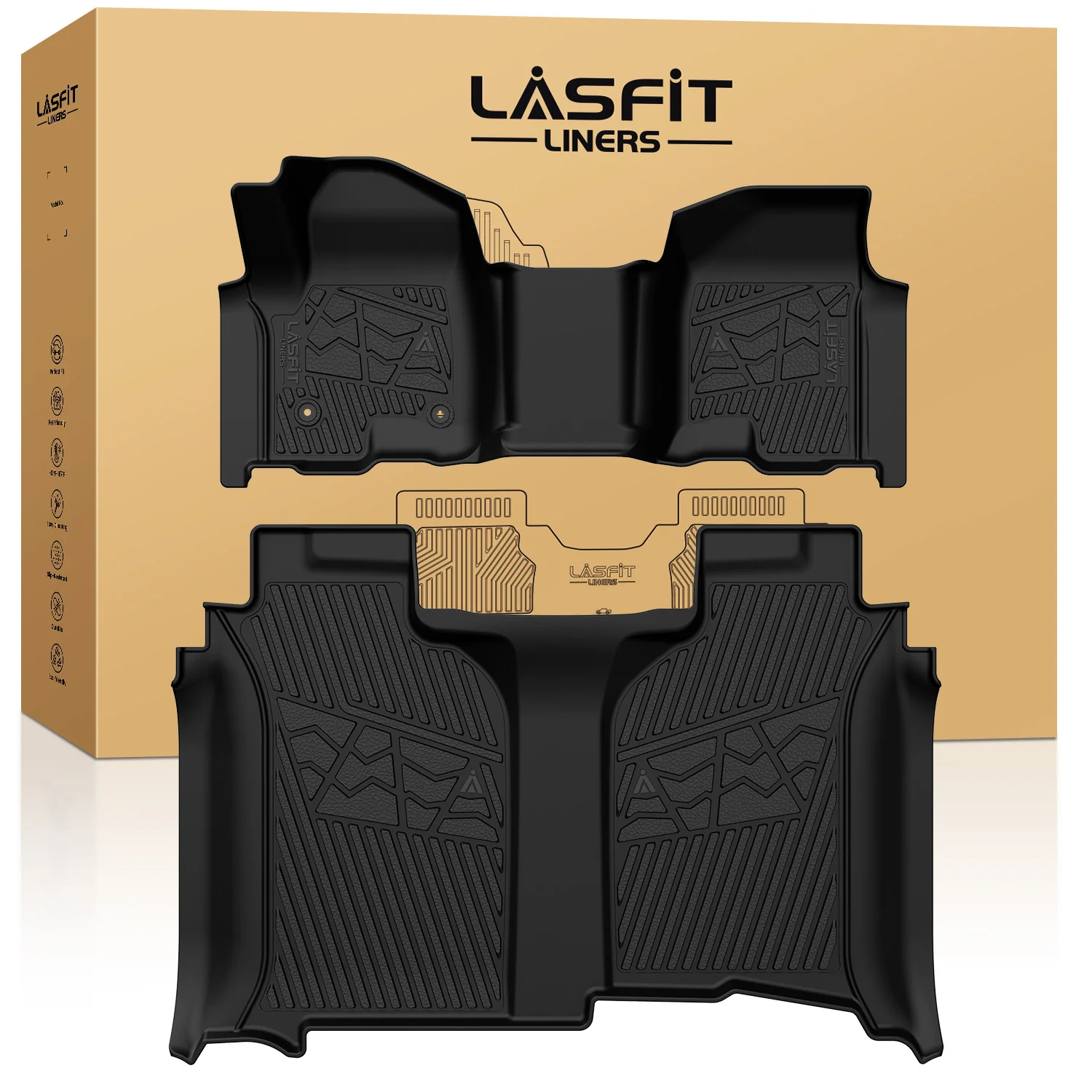 Fit for 2019-2026 Chevrolet Silverado 1500 Floor Mats, Fit Carpet Floor Only, Not Fit 2019 Silverado 1500 LD - Image 45