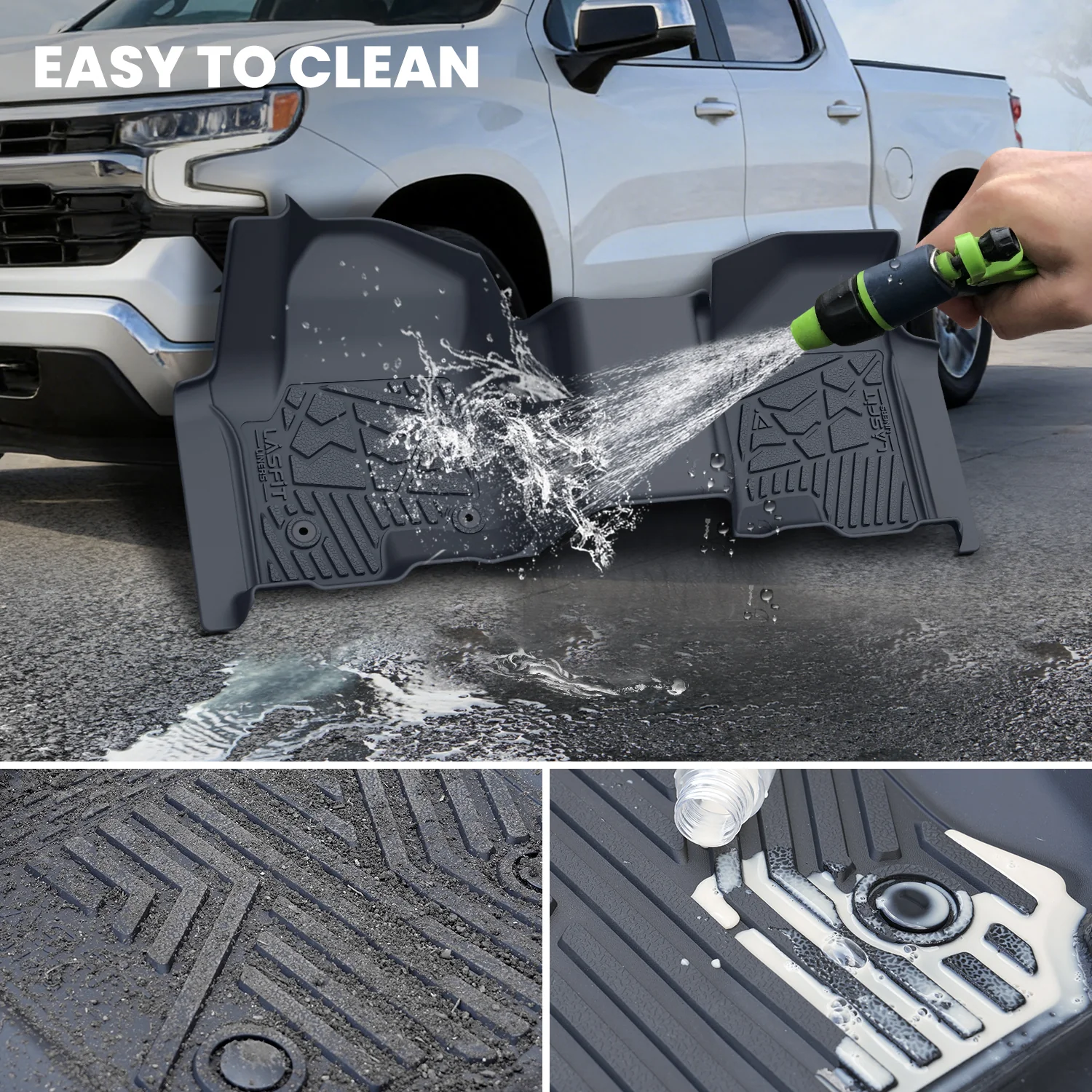 Fit for 2019-2026 Chevrolet Silverado 1500 Floor Mats, Fit Carpet Floor Only, Not Fit 2019 Silverado 1500 LD - Image 51