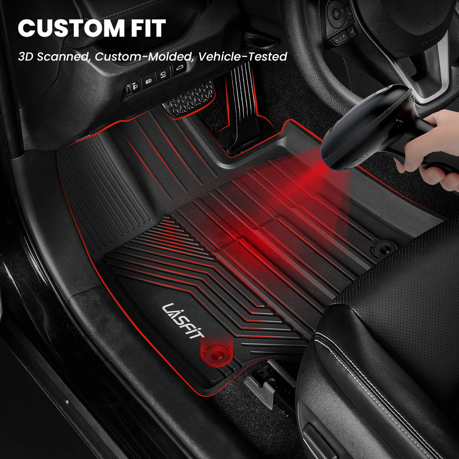 Fit for 2019-2025 Toyota RAV4 All-weather TPE Floor Mats & Cargo Mat - Image 13