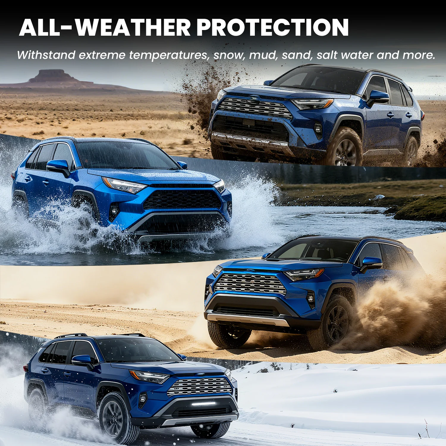 Fit for 2019-2025 Toyota RAV4 All-weather TPE Floor Mats & Cargo Mat - Image 15
