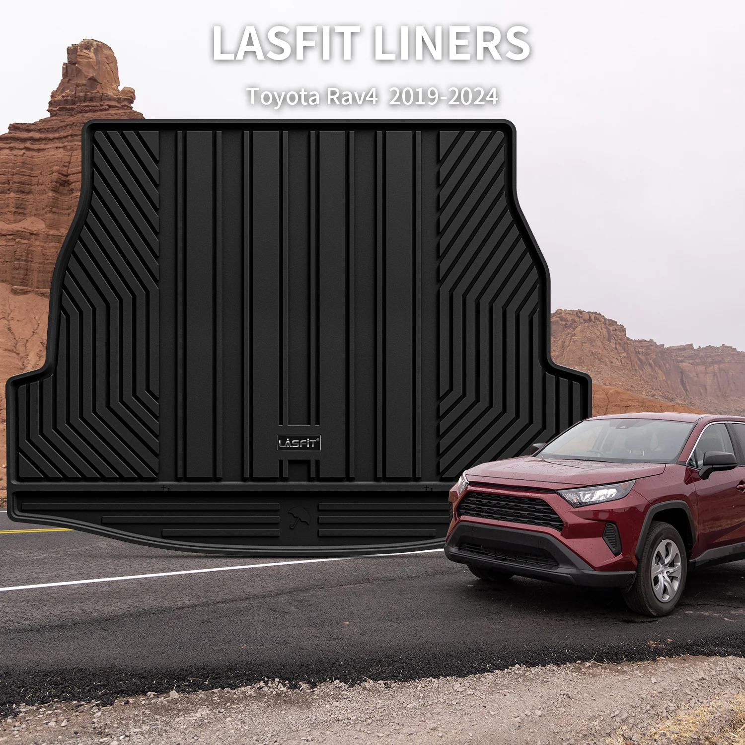 Fit for 2019-2025 Toyota RAV4 All-weather TPE Floor Mats & Cargo Mat - Image 26