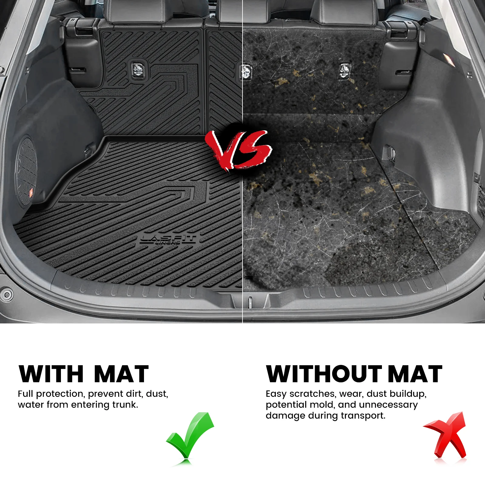 Fit for 2019-2025 Toyota RAV4 All-weather TPE Floor Mats & Cargo Mat - Image 61