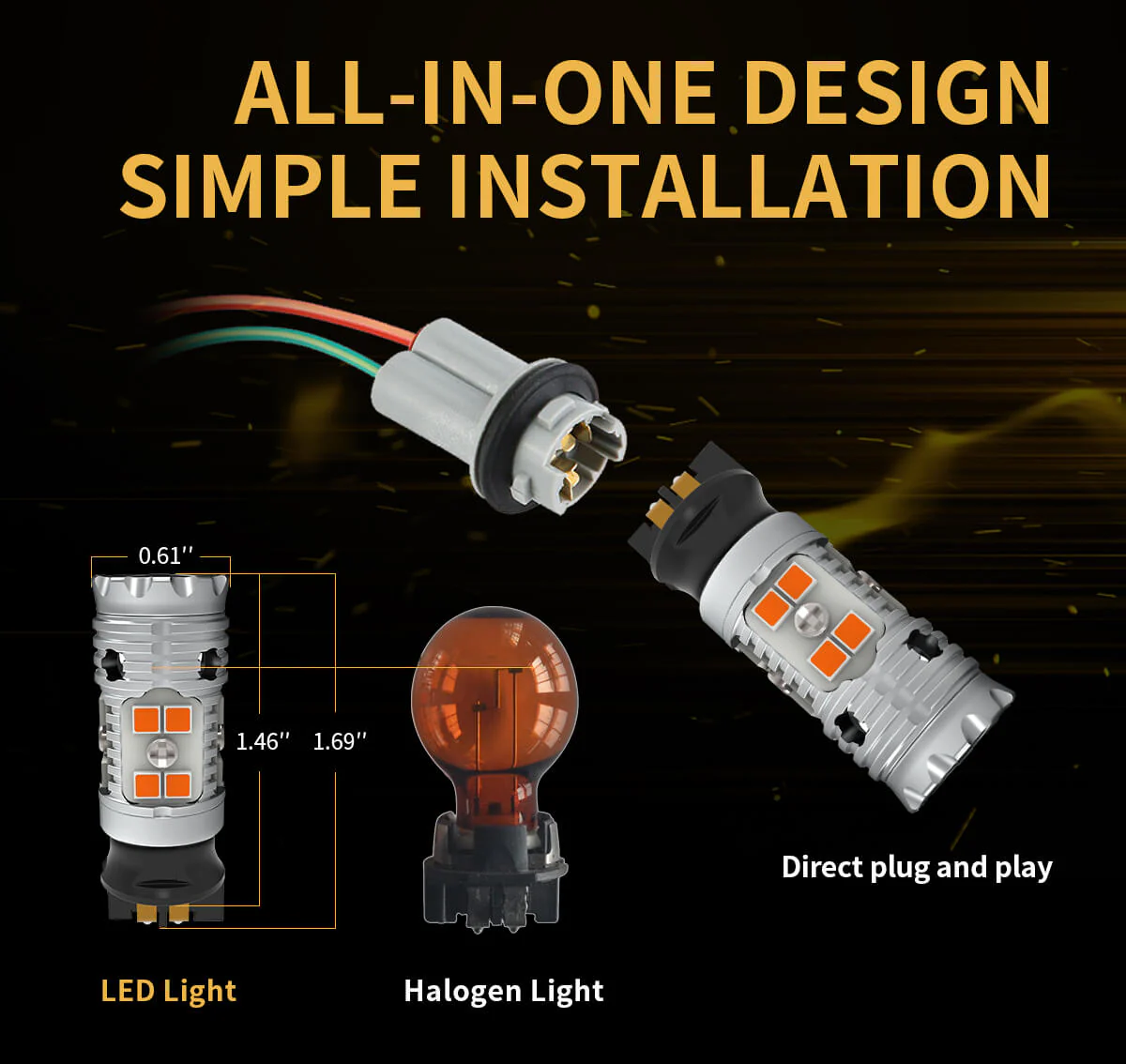 Fit for 2019-2023 Ford Transit Connect The Brightest LED Bulbs Upgrade - Image 23