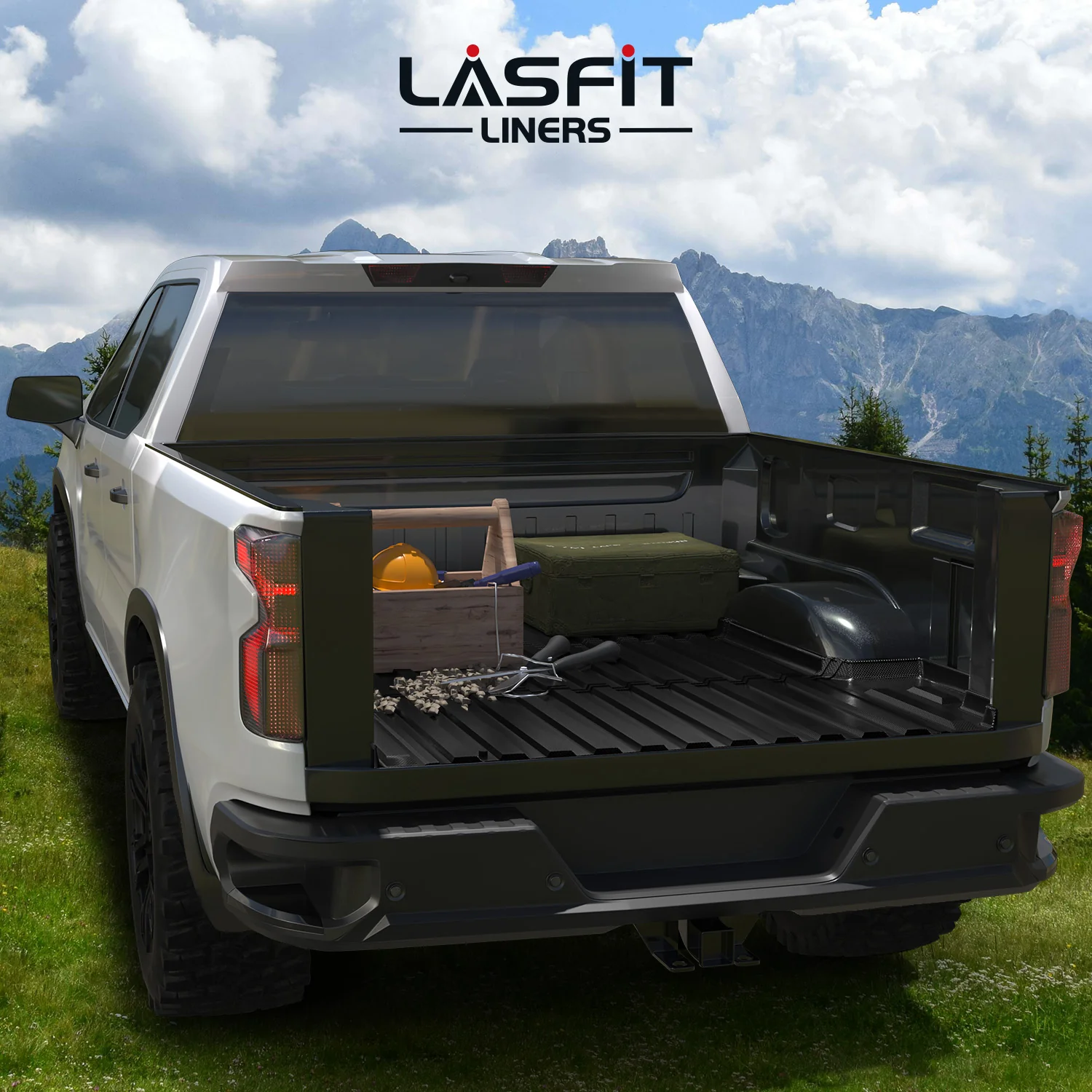 Fit for 2019-2026 GMC Sierra 1500 Truck Bed Mat or Tailgate Mat, Not Fit 2019 Sierra 1500 LD - Image 48