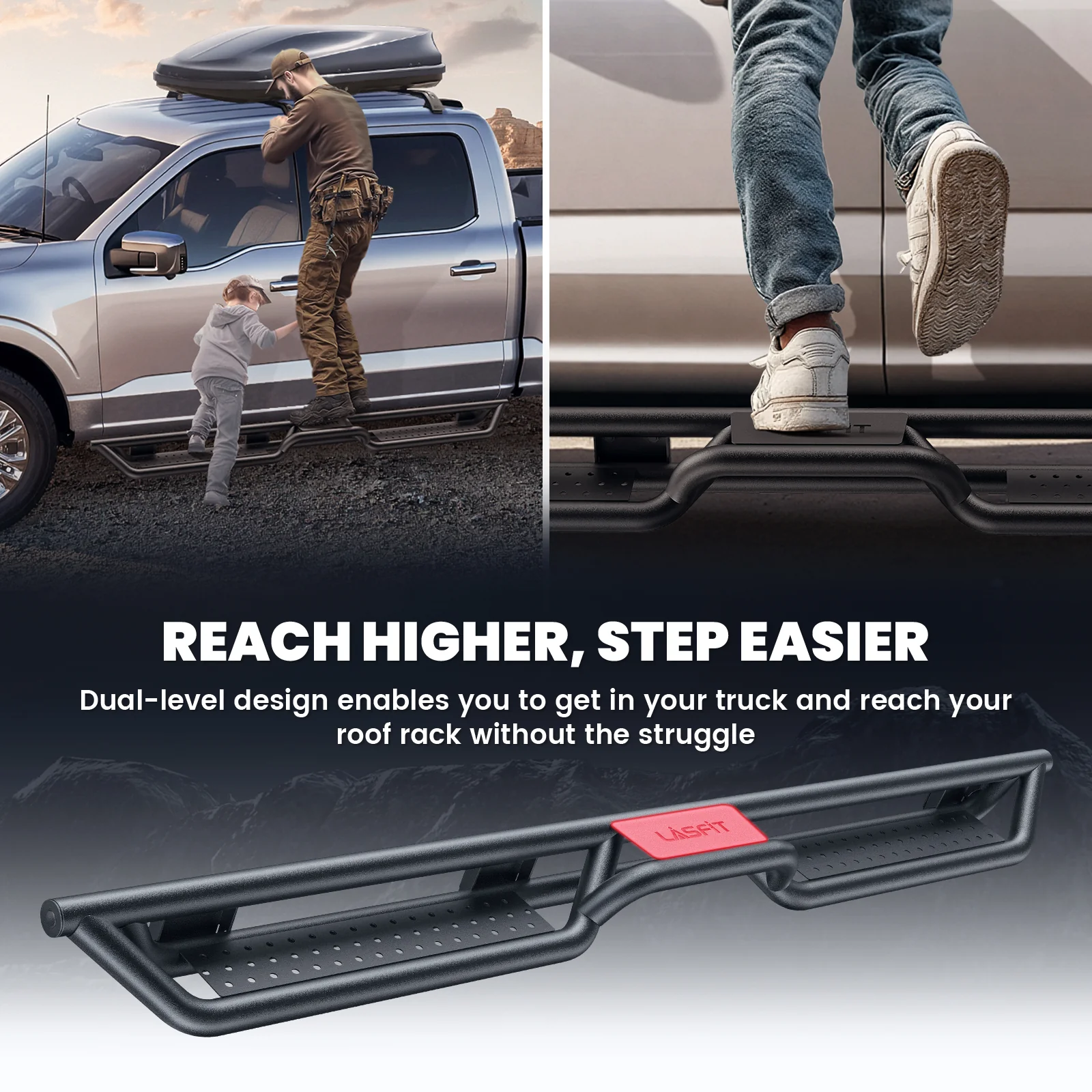 Fit for 2009-2018 Ram 1500 Running Boards Side Steps, Fit Crew Cab ONLY - Image 6