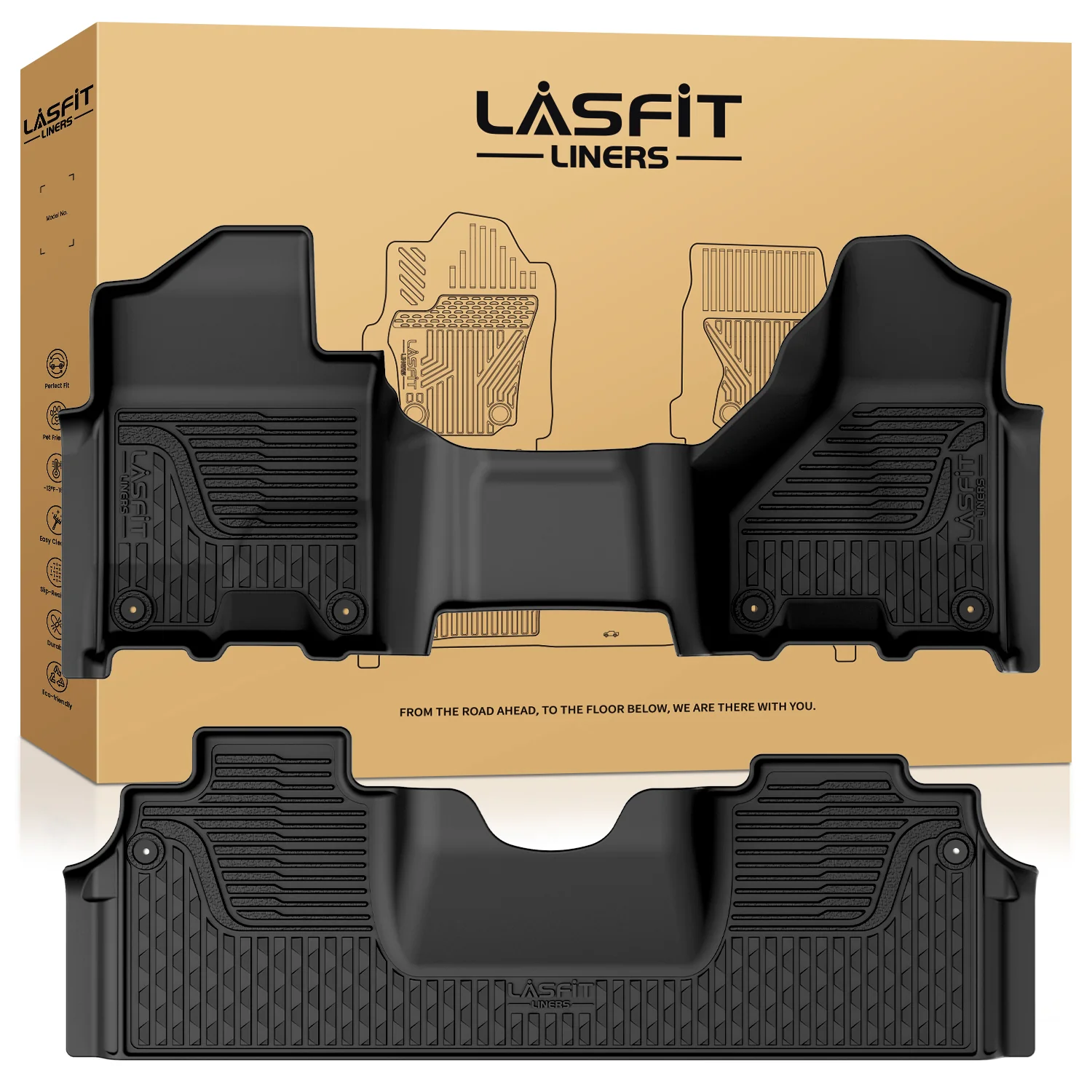 Fit for 2019-2026 Ram 2500 3500 Floor Mats, Fit Without Power Take-Off (PTO) KIT & Carpet Floor Only - Image 28