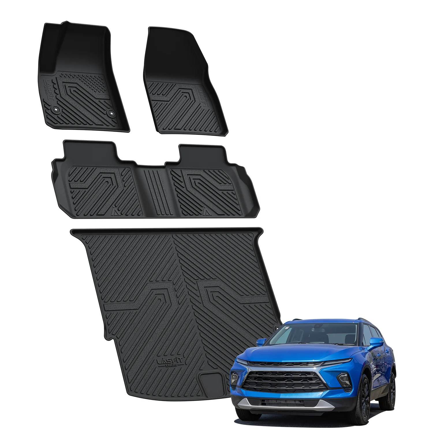 Fit for 2019-2026 Chevrolet Blazer Floor Mats & Cargo Mat, Fit Gasoline Only & Without Optional Cargo Management System - Image 9