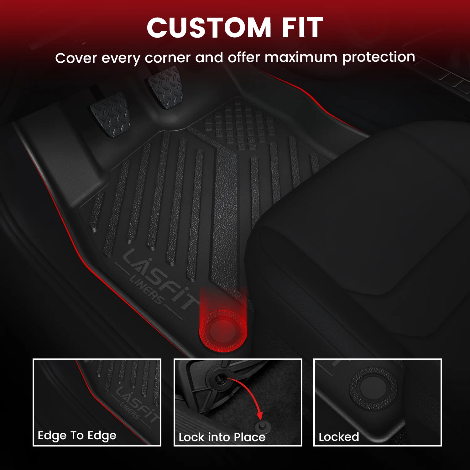 Fit for 2019-2026 Volkswagen Jetta / Volkswagen Jetta GLI Floor Mats & Cargo Mat - Image 3